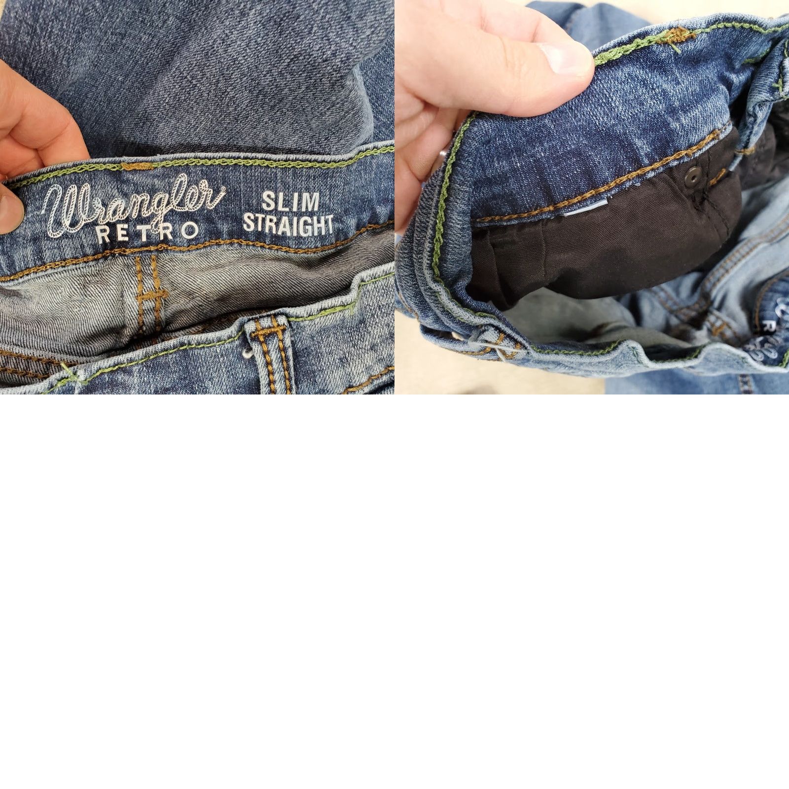 Wrangler Wrangler Retro Jeans Mens 30x29 Blue Slim Straight Leg Dark Wash Denim Cotton Logo Western Cowboys Southwestern Size US 30 / EU 46 - 8 Thumbnail