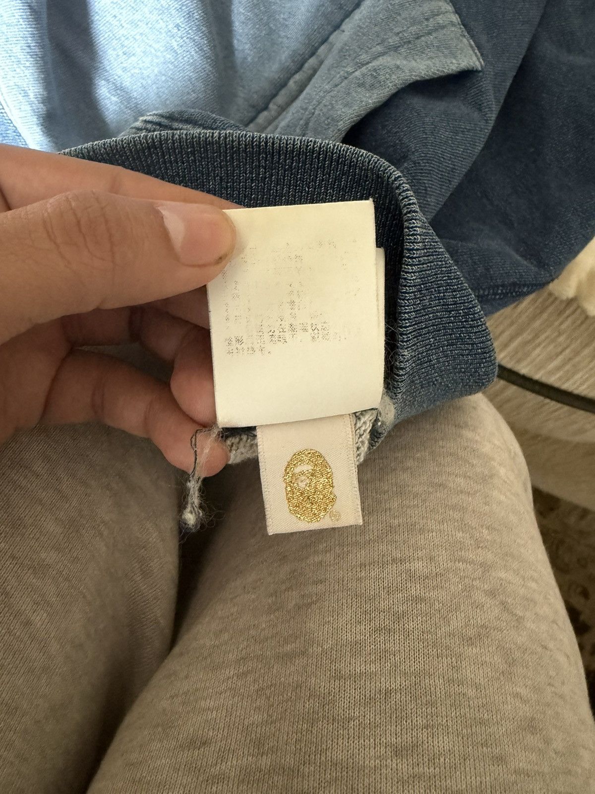 Bape Bape Indigo Full Zip Shark Hoodie Size US M / EU 48-50 / 2 - 13 Thumbnail