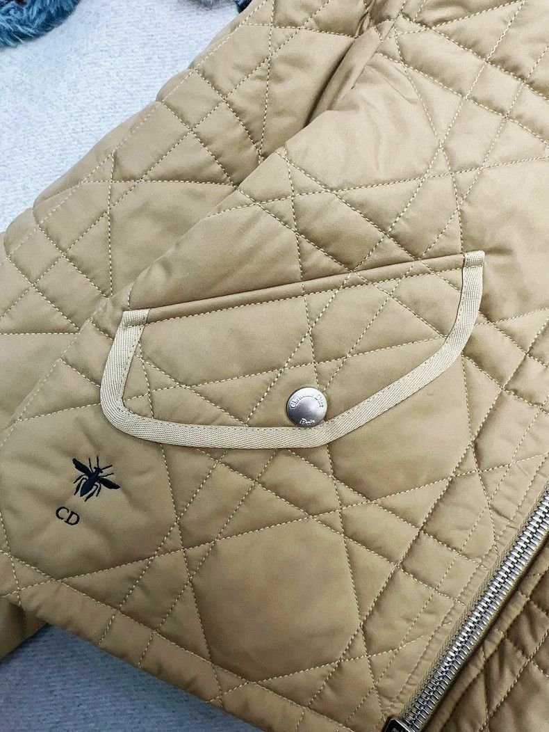 Dior Beige Quilted Long Sleeve Jacket-2506 Size L / US 10 / IT 46 - 4 Thumbnail