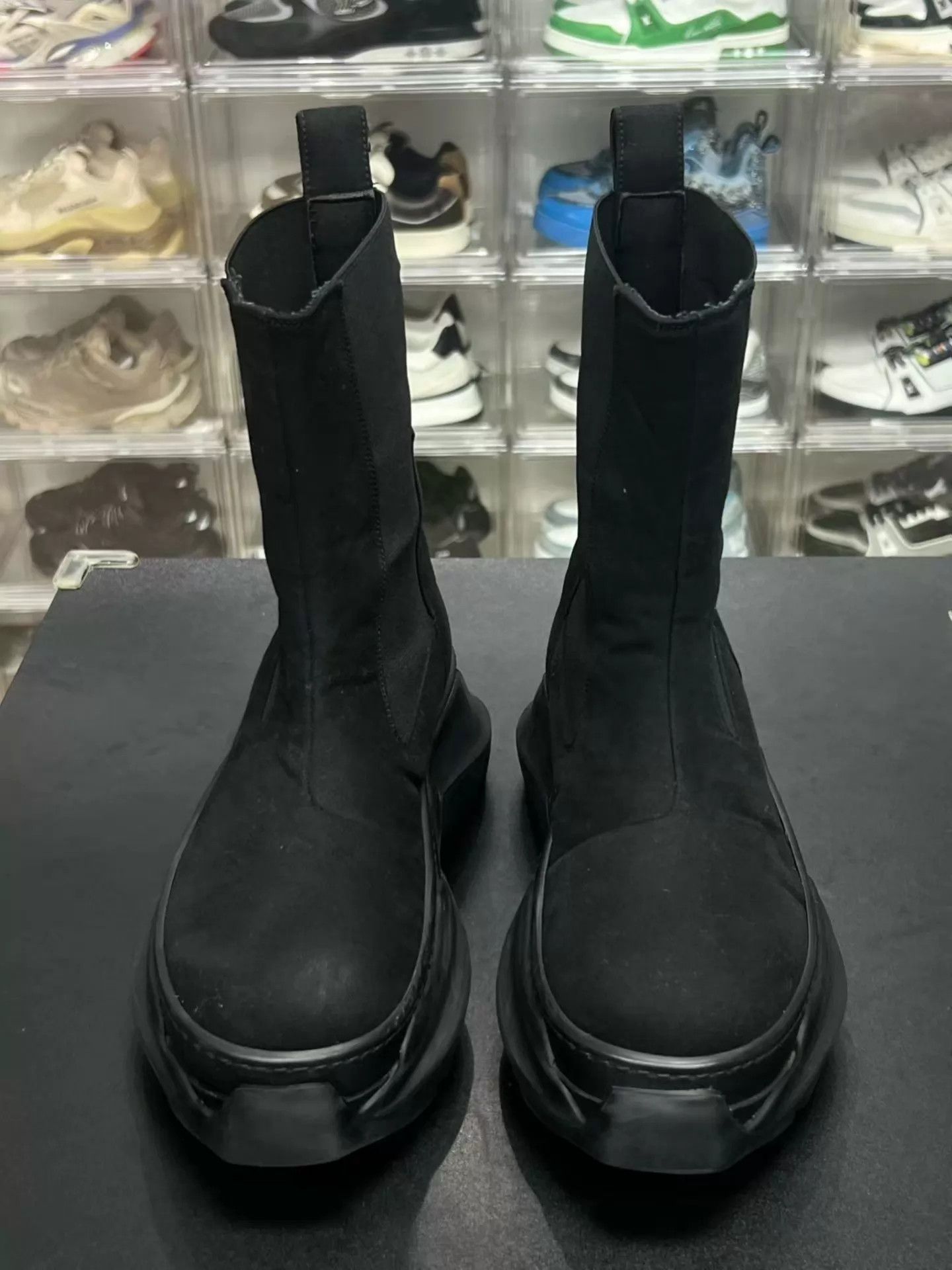 Rick Owens Rick Owens RO Short Chelsea Boots Black 38 (Vintage) Size US 7.5 / IT 37.5 - 2 Thumbnail