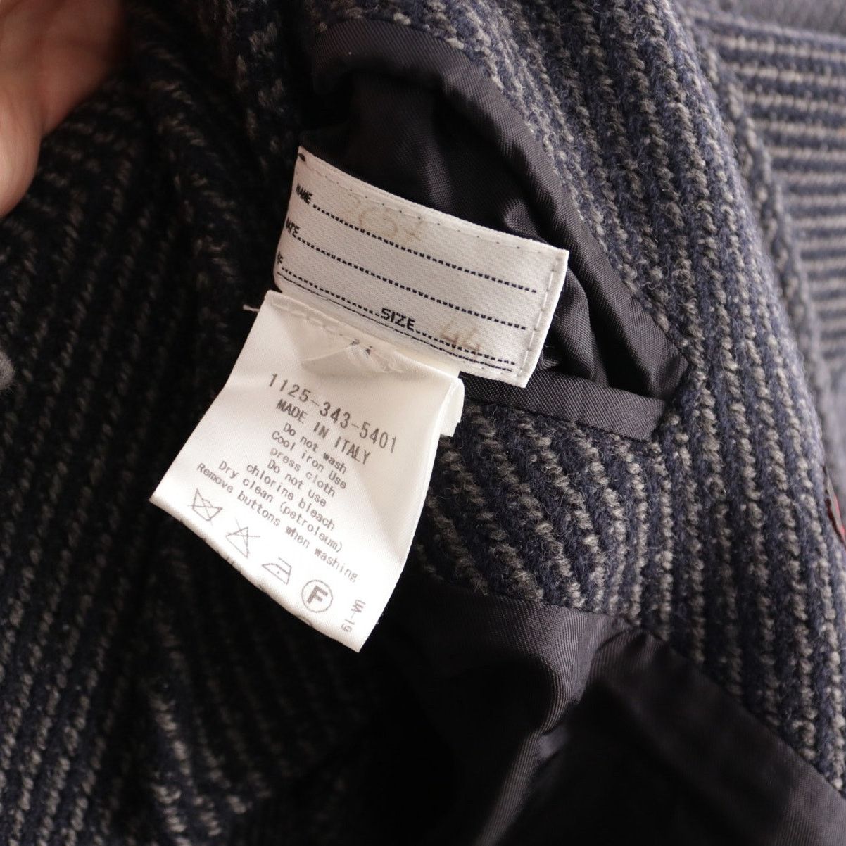 MP Massimo Piombo MP Massimo Piombo Textured Wool Coat Jacket 44 Extra Small Size US XS / EU 42 / 0 - 5 Thumbnail