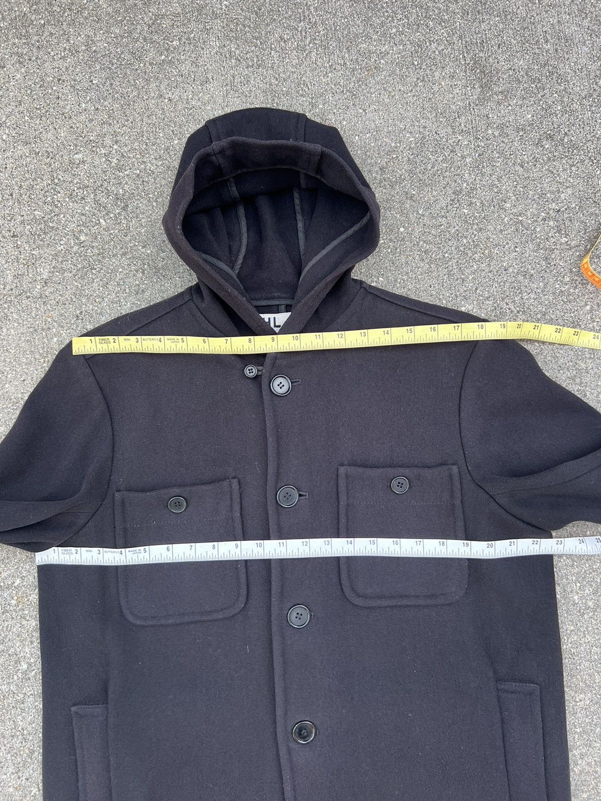 Margaret Howell Vintage Margaret Howell Black Wool Hoodie Jacket Size US L / EU 52-54 / 3 - 3 Thumbnail