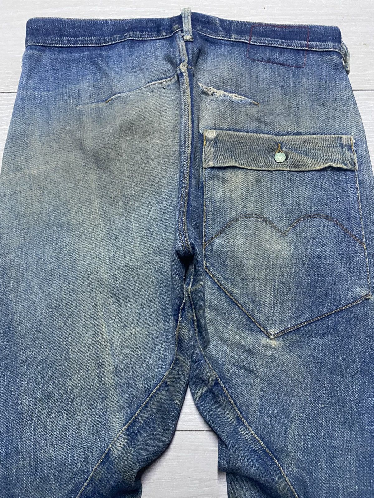 Levi's Vintage Levis Engineered Mud Wash Distressed Twist Leg Jeans Size US 31 - 4 Thumbnail