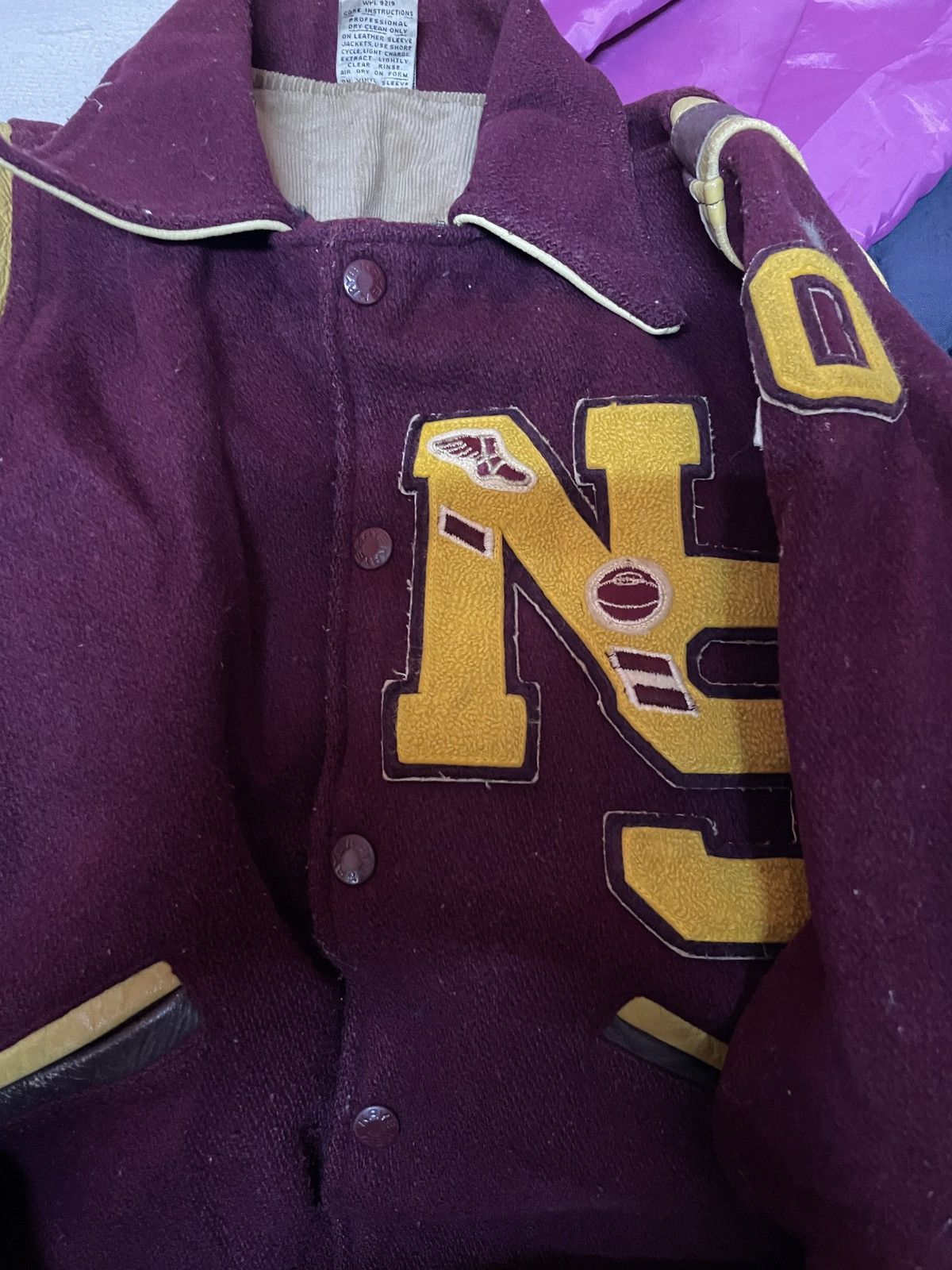 Vintage Vintage 60’s Kaye Bros Varsity Letterman Jacket Distressed Size US S / EU 44-46 / 1 - 10 Thumbnail