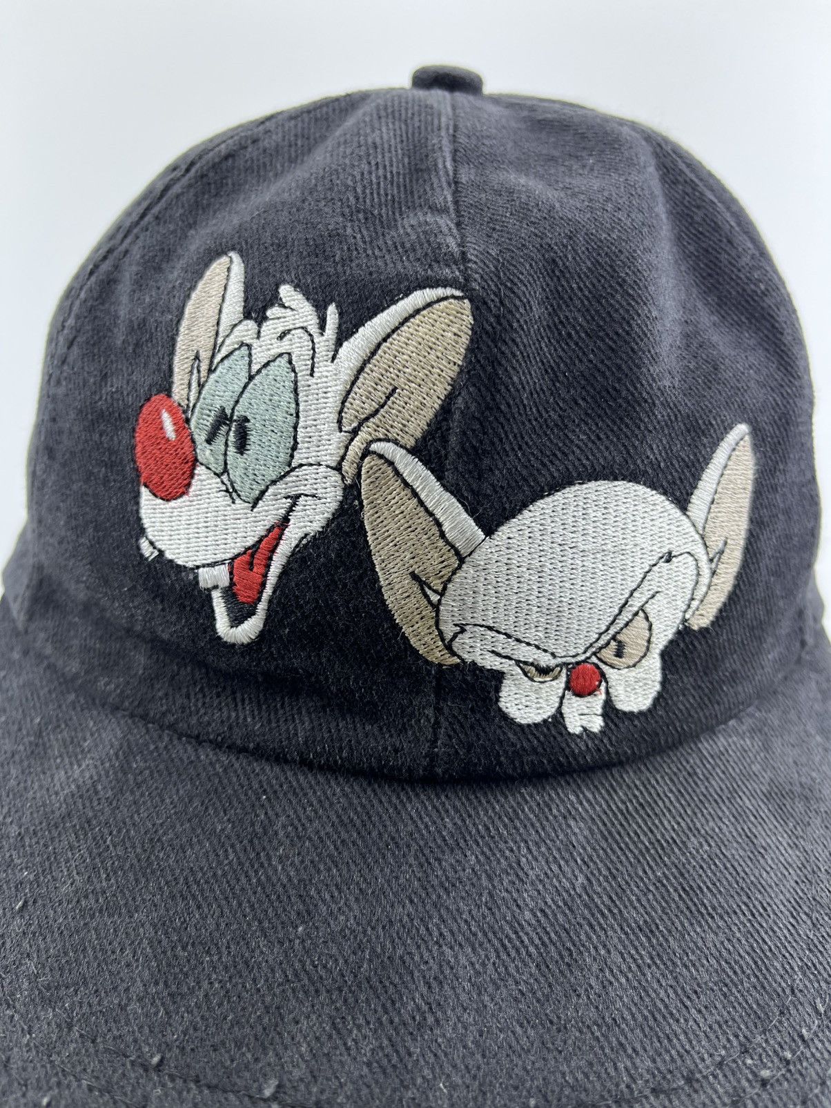 Cartoon Network Vintage Pinky And The Brain Cap 💥 RARE Size ONE SIZE - 2 Thumbnail