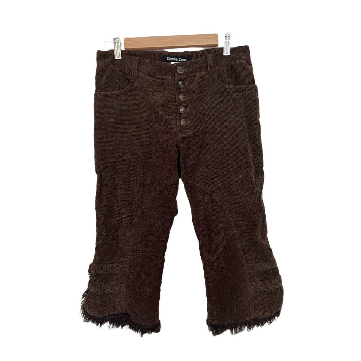Designer Gabriel Chelsea fur trim capris Size US 30 / EU 46 - 1 Thumbnail