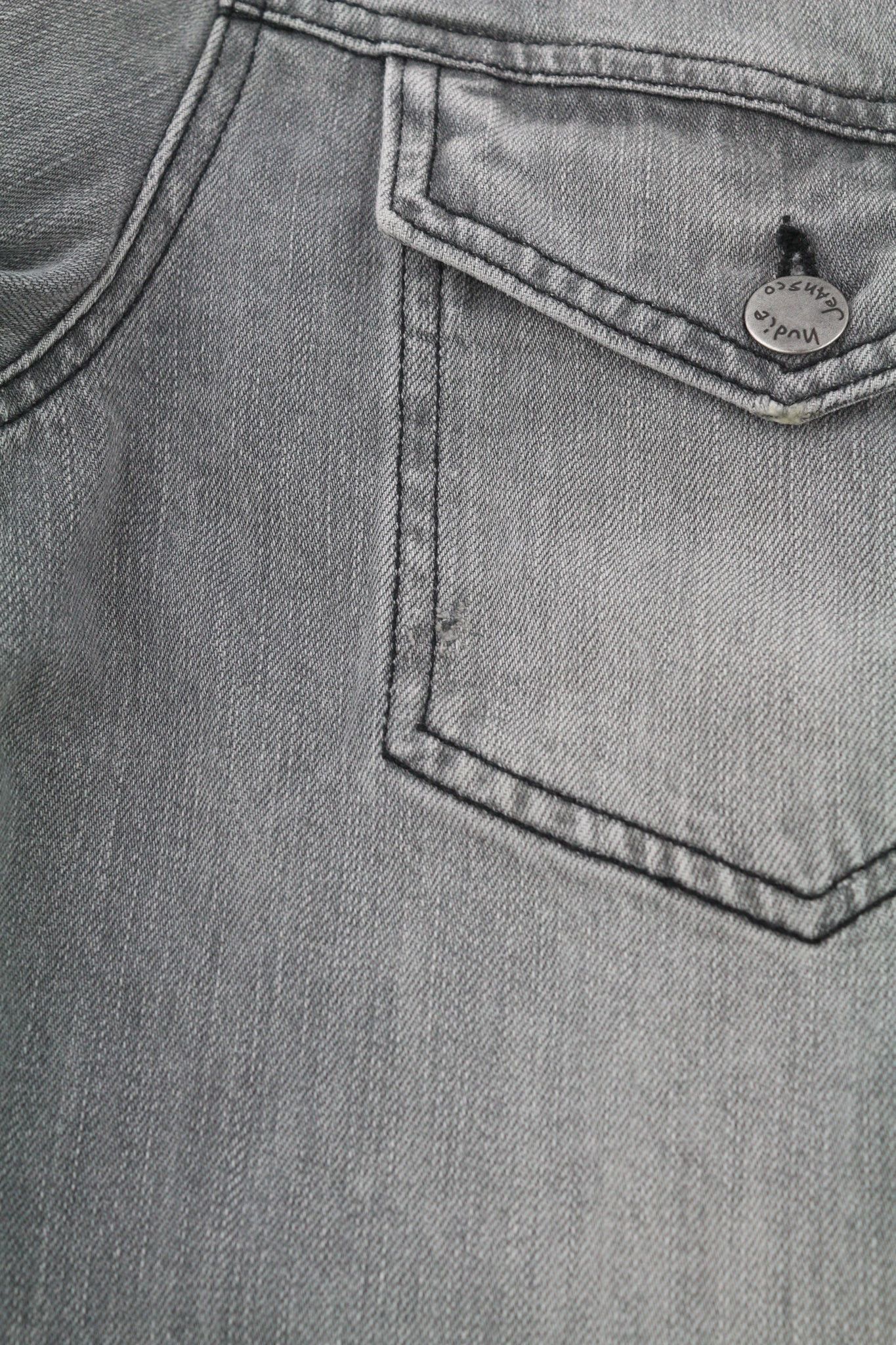 Nudie Jeans CONNY S Sunbleached Black Grey Jacket 81618 Size US S / EU 44-46 / 1 - 9 Thumbnail