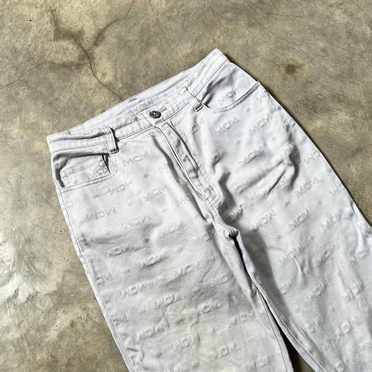 MCM Vintage 90s MCM Legere Monogram Pants Size 25" / US 0 / IT 36 - 3 Thumbnail