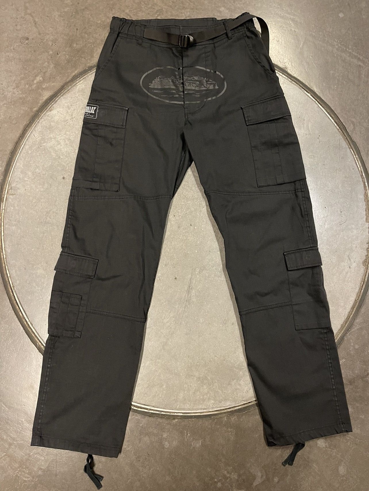 Corteiz Corteiz Guerillaz Cargos - triple black Size US 29 - 1 Thumbnail