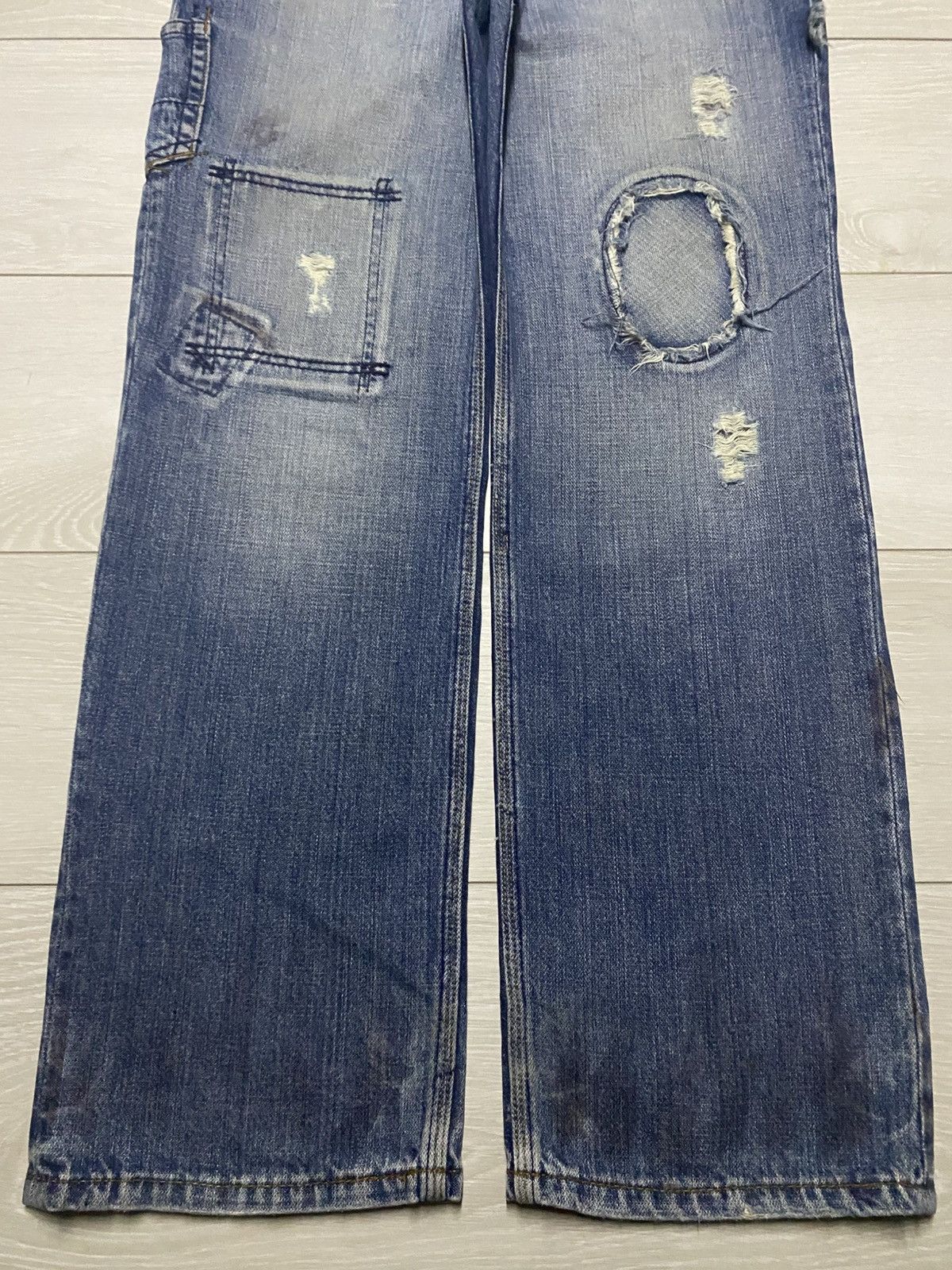 Maison Margiela Japanese Brand Patchwork Baggy Denim Margiela Style Size US 32 / EU 48 - 5 Thumbnail