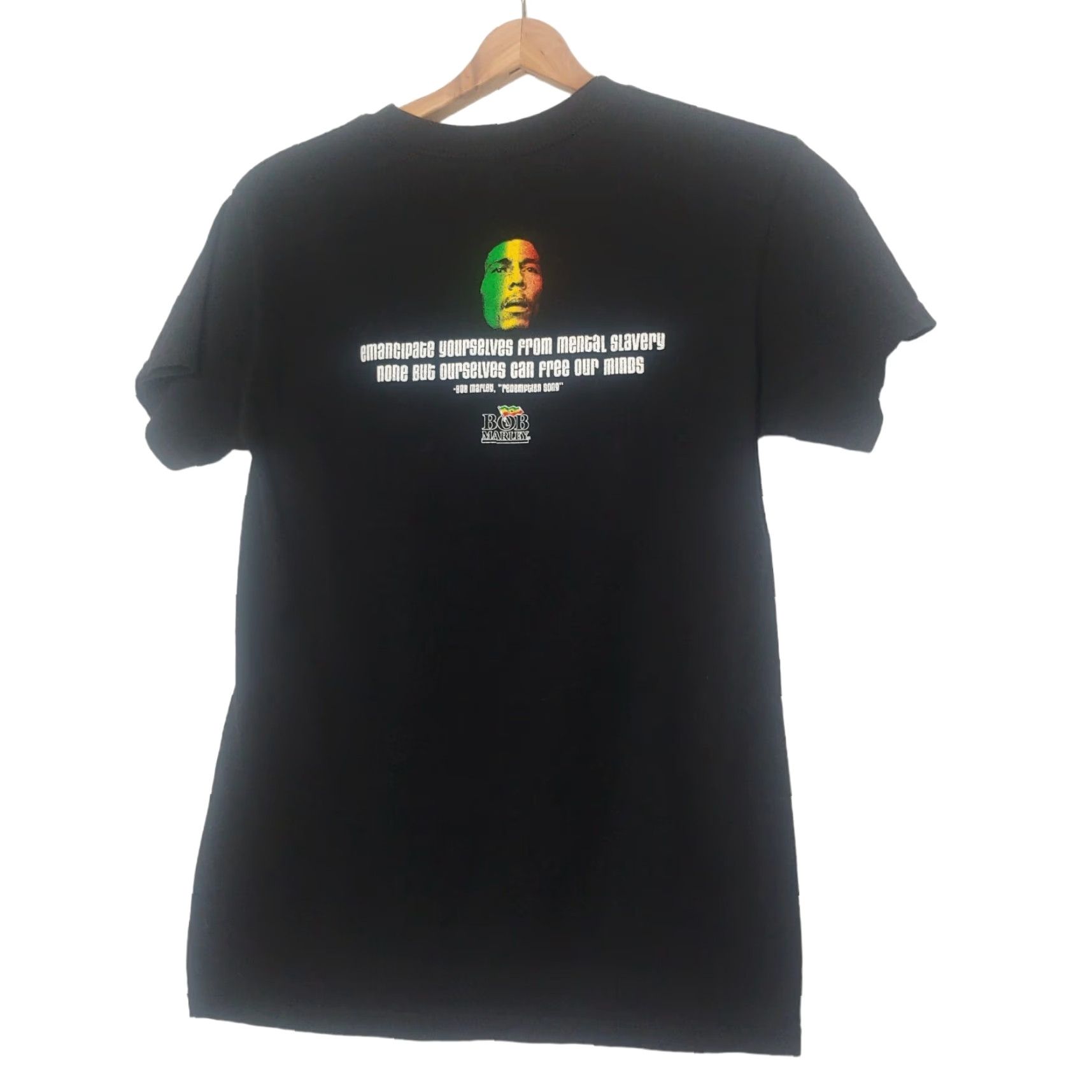 Vintage Bob Marley Redemption Song Shirt Small Reggae Music Rasta Black Zion Sportswear Graphic Print T-Shirt Men Size US S / EU 44-46 / 1 - 3 Thumbnail