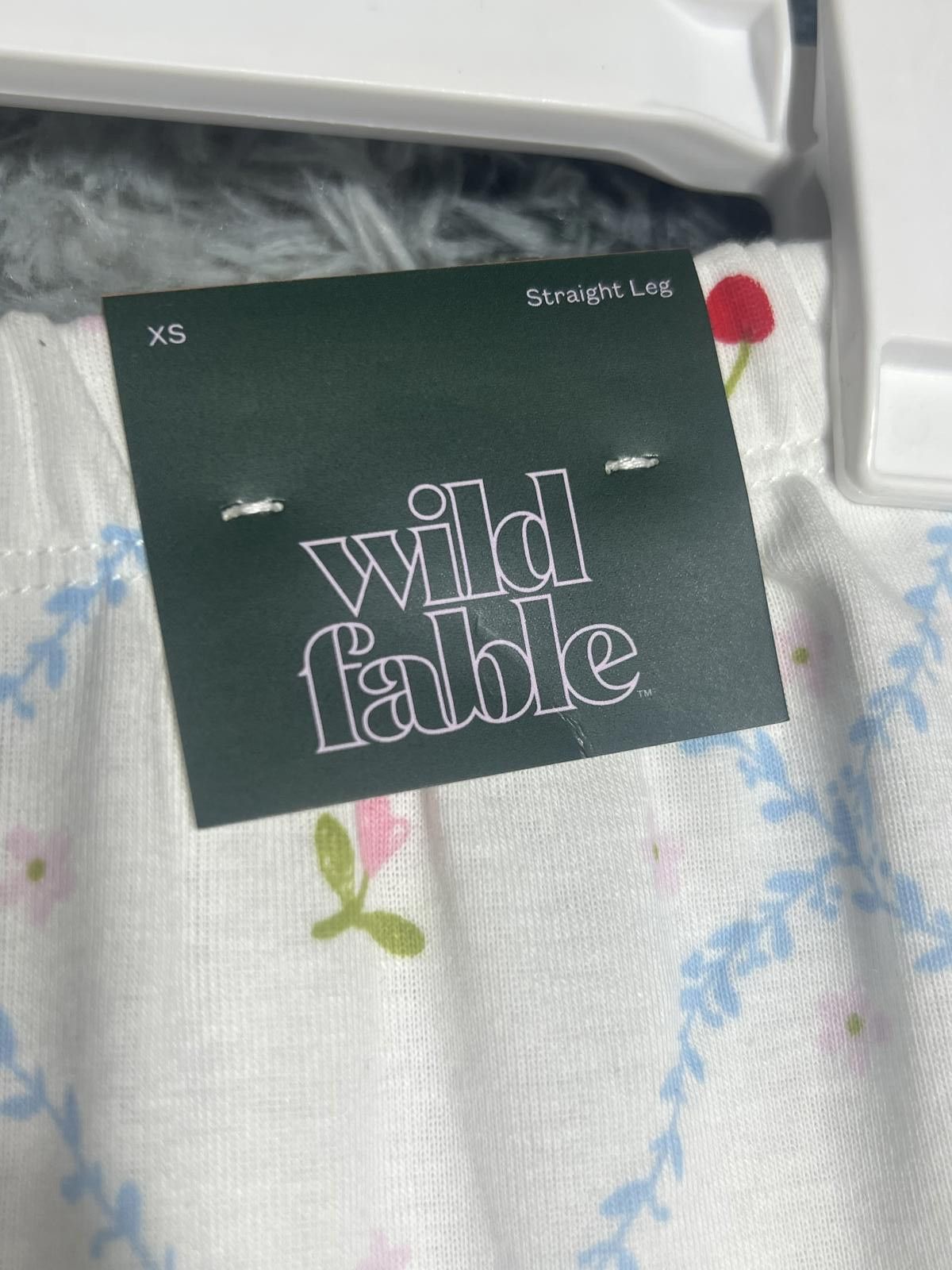 Other Wild Fable XS Straight Leg Floral Print Pants Size ONE SIZE - 3 Thumbnail