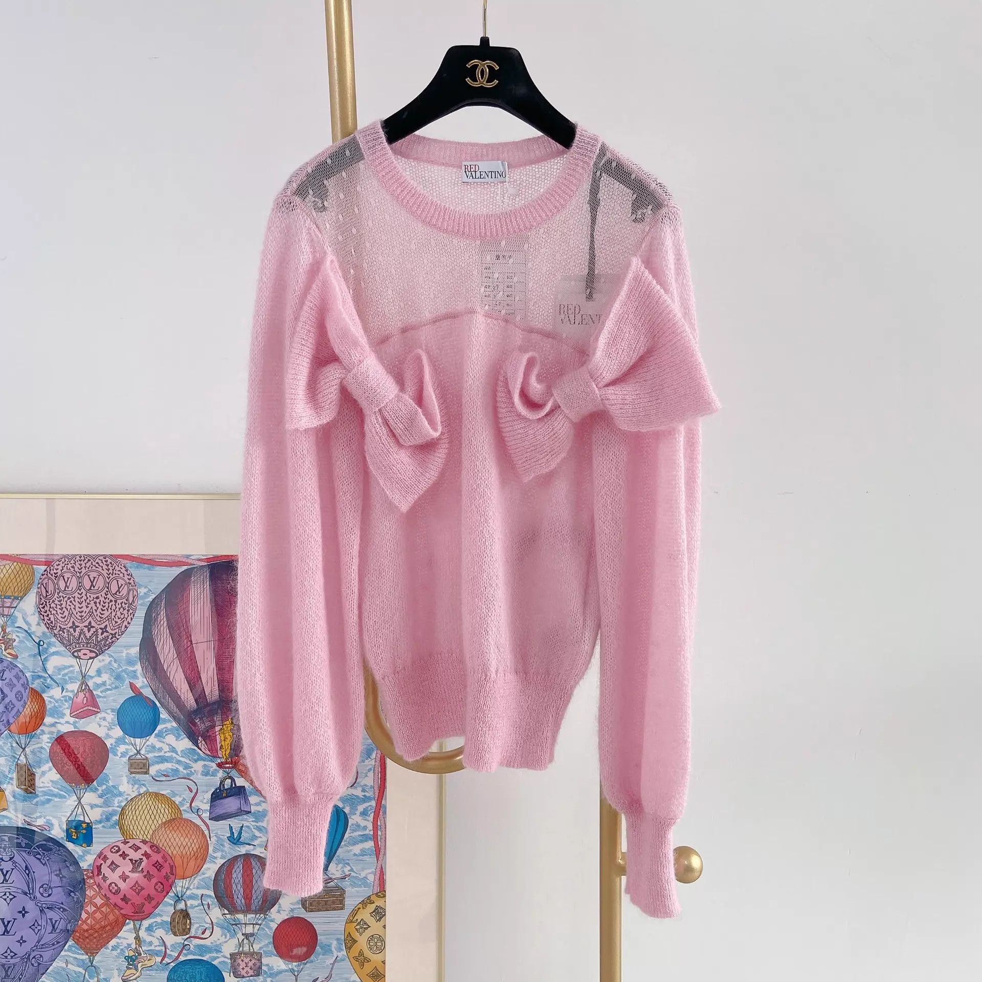 Valentino Valentino Women's Pink Bow Top M Size M / US 6-8 / IT 42-44 - 3 Thumbnail