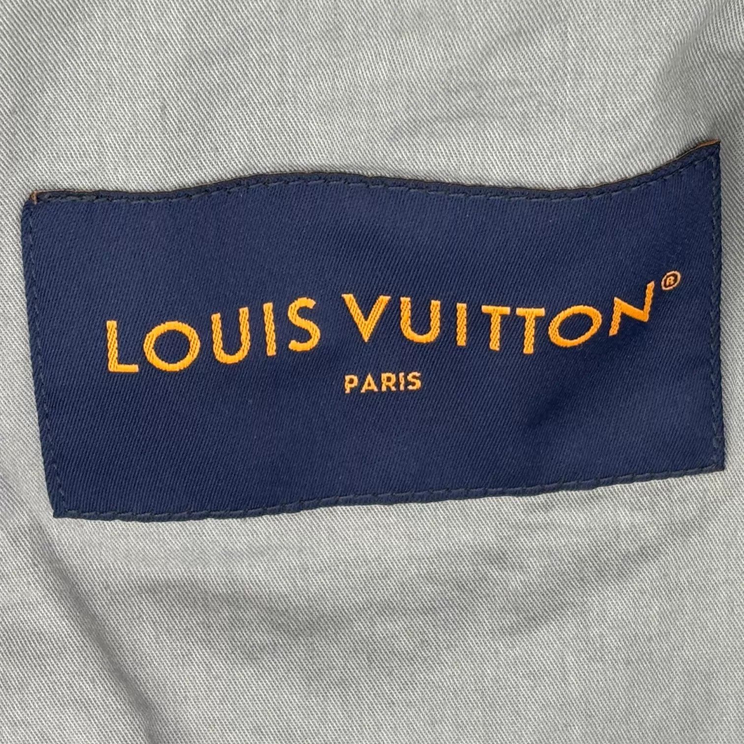 Louis Vuitton LV Geo Portrait Allover Print Denim Jacket Size 54 Size US L / EU 52-54 / 3 - 3 Thumbnail