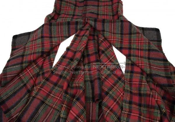 Comme des Garcons Comme des Garcons Red Retro Plaid Long Vest Size S / US 4 / IT 40 - 8 Thumbnail