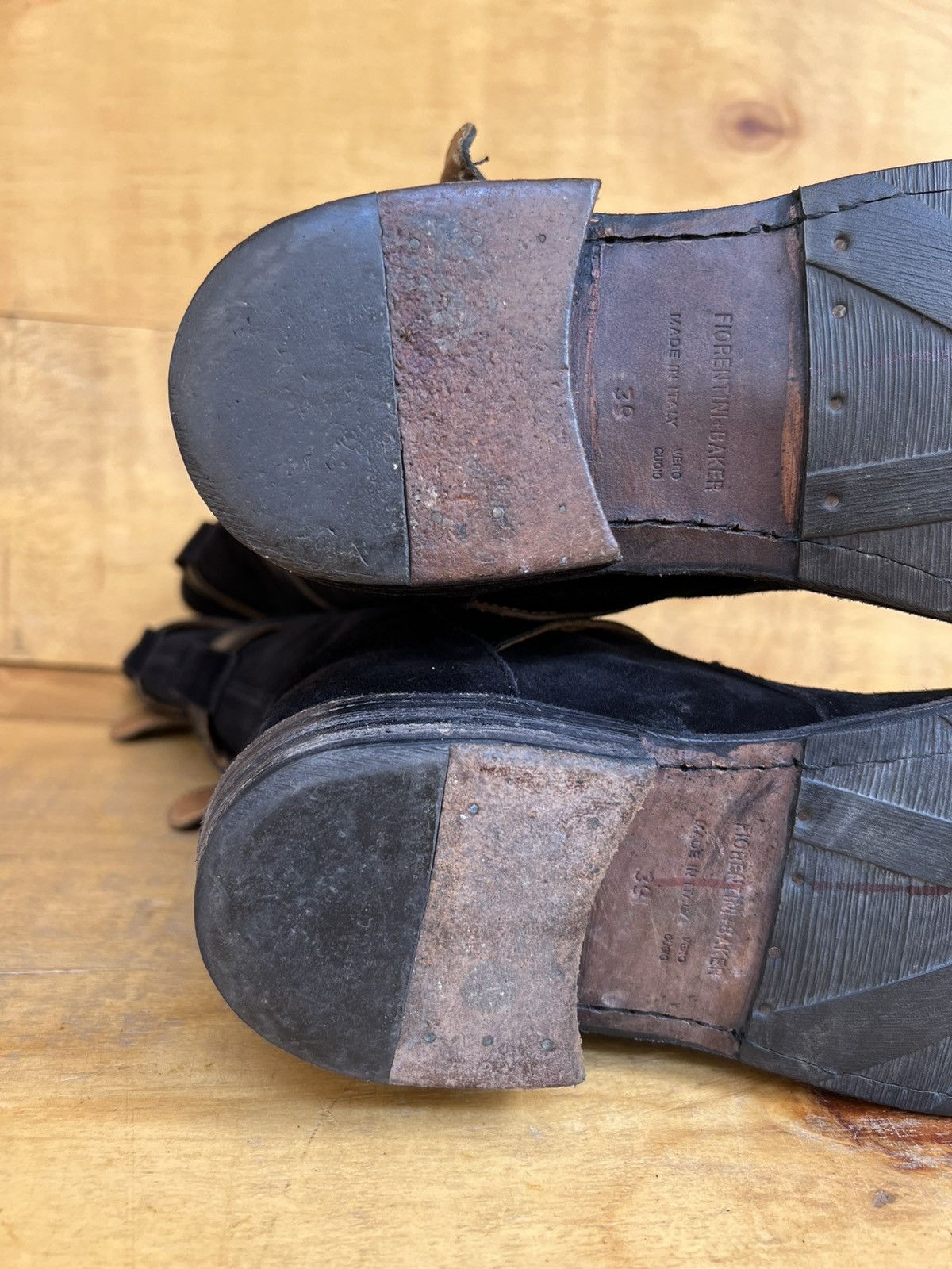 Fiorentini + Baker FIORENTINI+BAKER, Time-less 3 Buckle Black Suede Iconic Boot Size US 9 / IT 39 - 11 Thumbnail