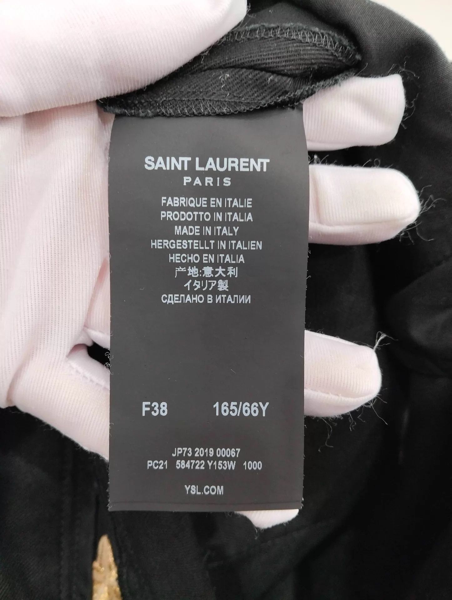 Saint Laurent Paris Saint Laurent Star Embroidered Wmns Denim Shorts 165 Size 27" / US 4 / IT 40 - 5 Thumbnail