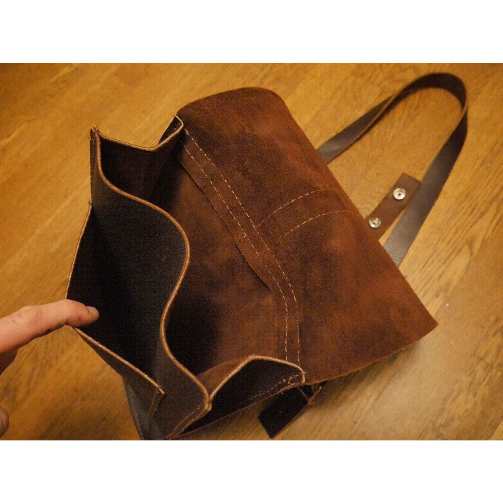 Vintage Vintage Stickman Leather Crossbody Bag USA BUFFALO NICKEL Size ONE SIZE - 12 Thumbnail