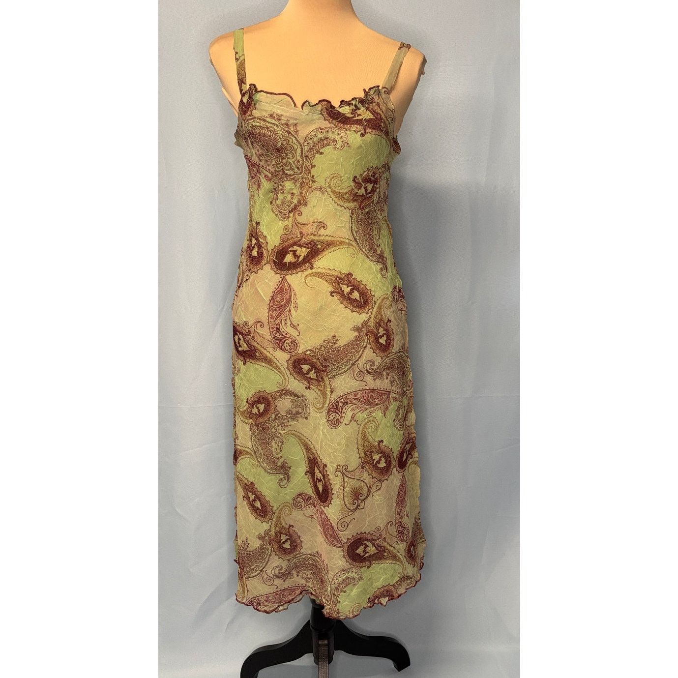 Other KOMAROV Women’s Crinkle Texture Chiffon Slip Dress | Small Size S / US 4 / IT 40 - 8 Thumbnail