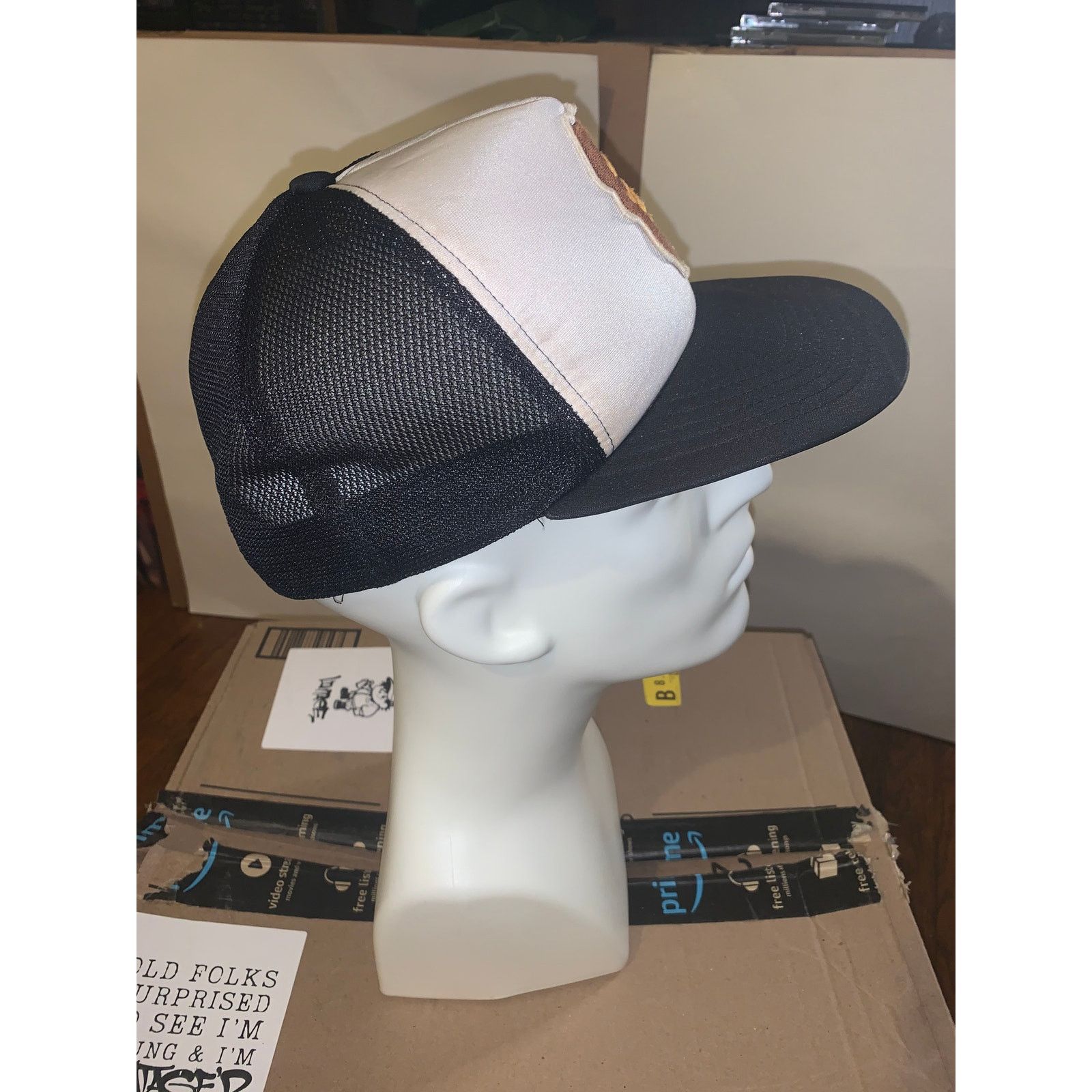 Bape × Vintage Vtg BAPE Ape Head Trucker Hat White Black NIGO Era Japan Cap Size ONE SIZE - 4 Thumbnail