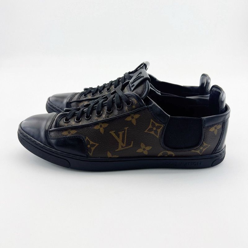 Louis Vuitton Louis Vuitton Casual Fashion Sneakers in Black Brown 0079 Size US 8.5 / EU 41-42 - 1 Thumbnail