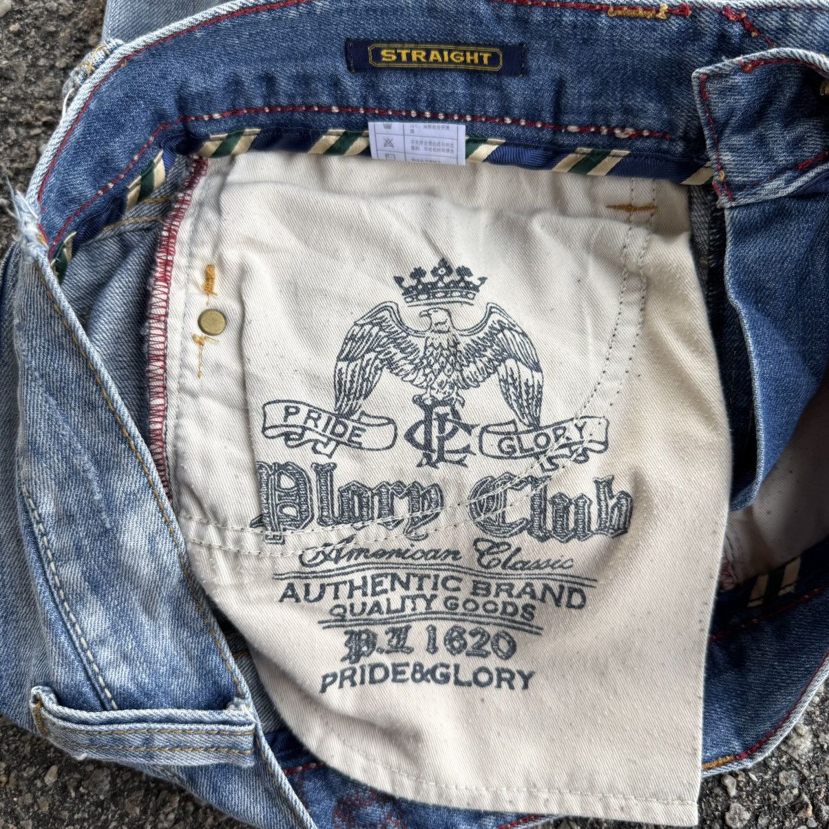 Japanese Brand VINTAGE PLORY CLUB STRAIGHT FADED JEAN DENIM PANTS Size US 34 / EU 50 - 14 Thumbnail