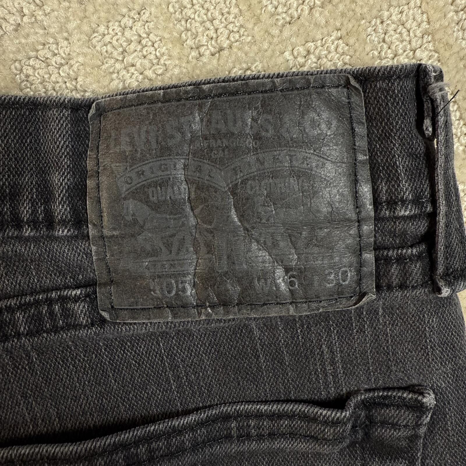 Other Levis 505 Black Denim Jeans 36x28 Straight Leg Size US 36 / EU 52 - 9 Thumbnail