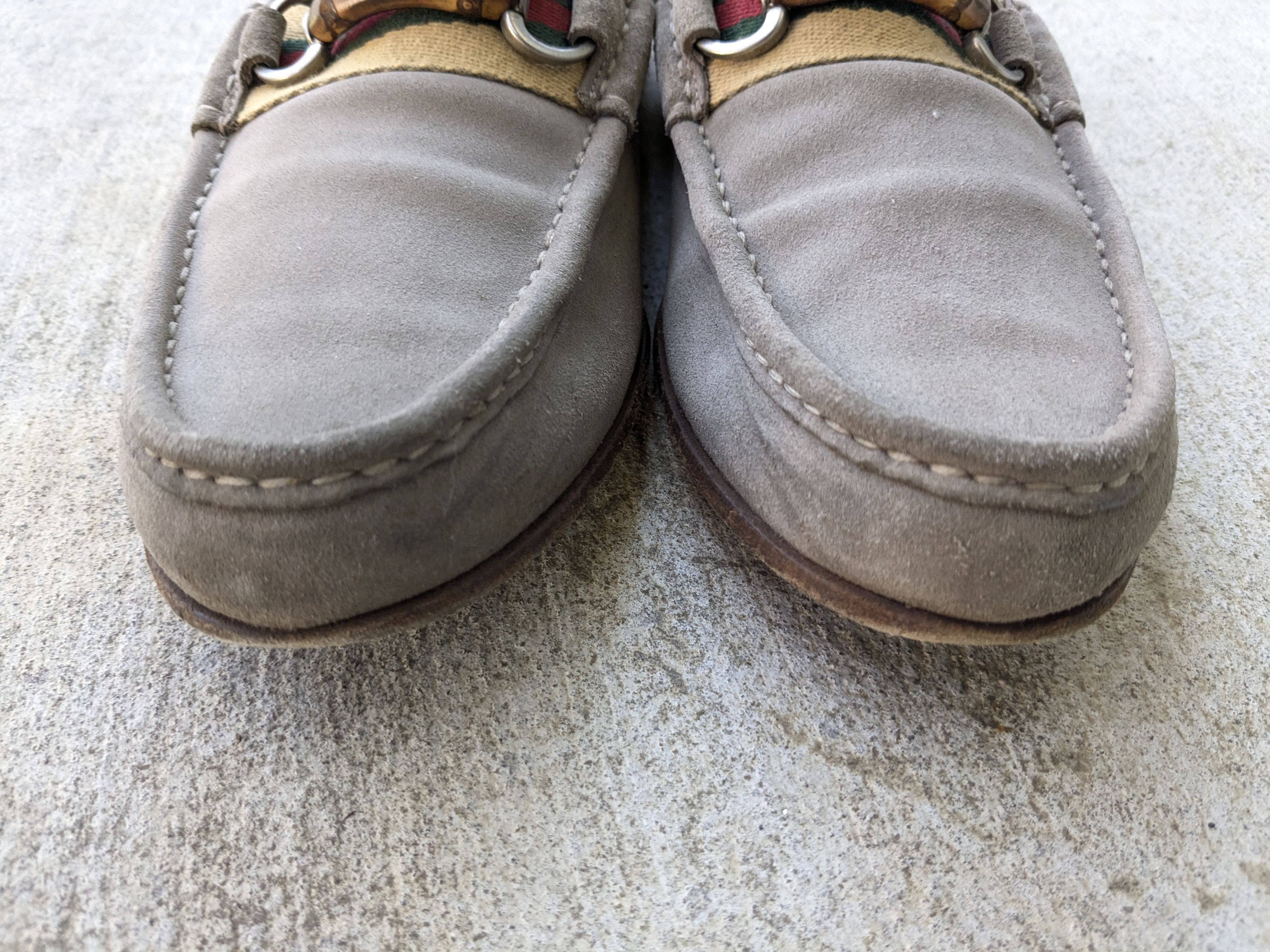 Gucci × Tom Ford Gucci Horsebit Loafers Gray Suede 8.5 Leather Italy Slip On Size US 8.5 / EU 41-42 - 2 Thumbnail