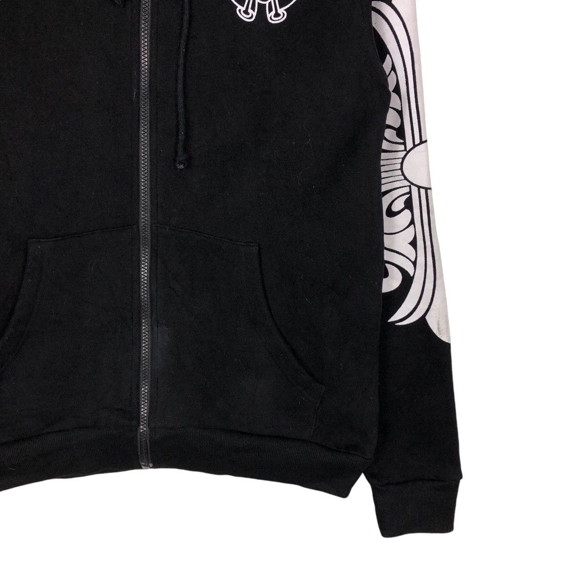 Japanese Brand 📌Vintage Hoodie Zipper Sweater Big Logo Skeleton Design Size US XL / EU 56 / 4 - 6 Thumbnail