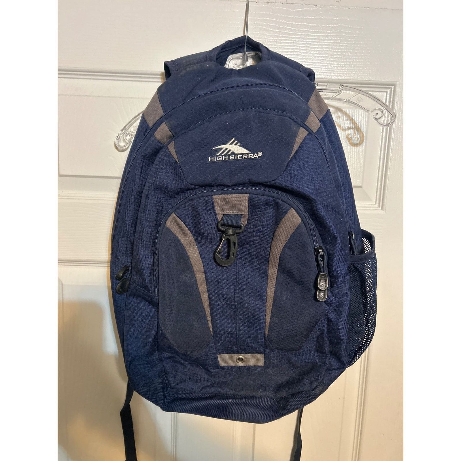 High Sierra High Sierra Navy Blue Gray Backpack School Travel Bag Size ONE SIZE - 1 Thumbnail