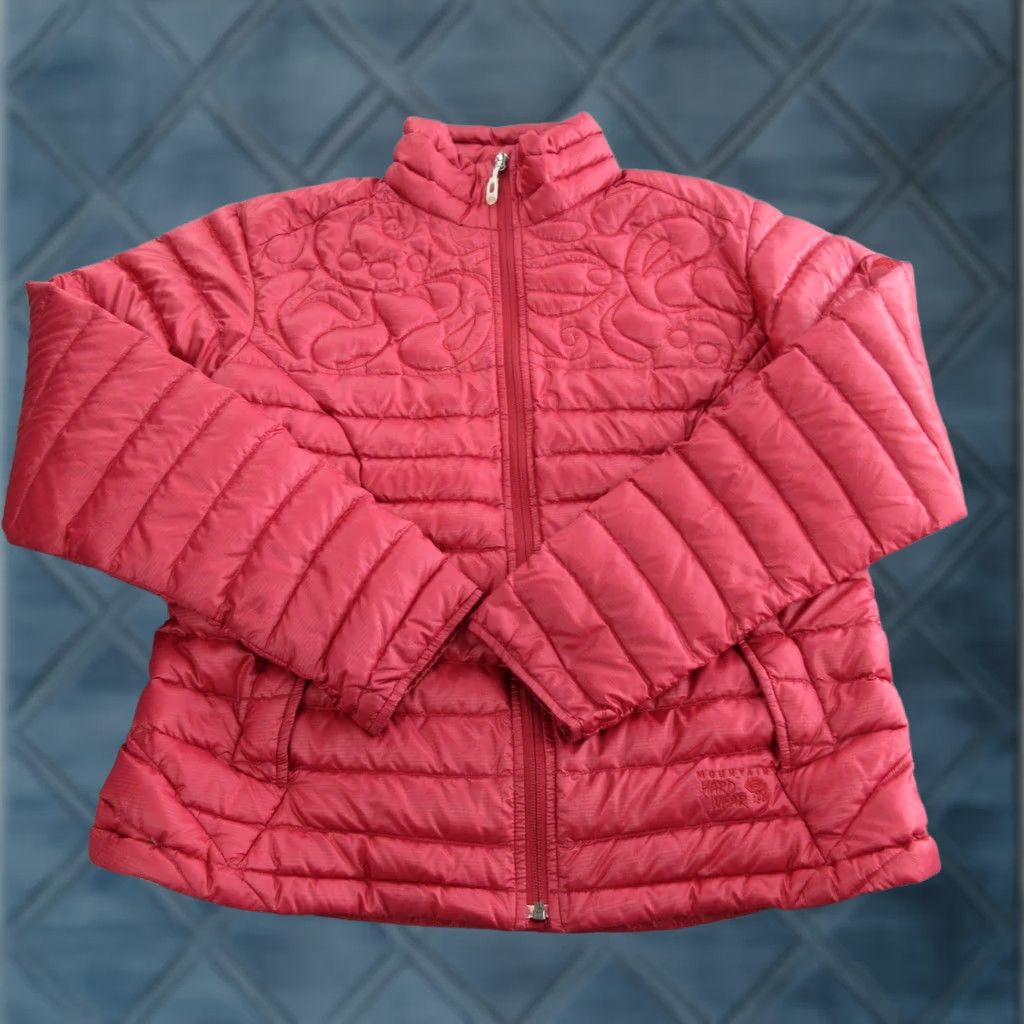 Mountain Hardwear Mountain Hardwear Jacket Womens Large Red Quilted Down Puffer Full Zip Warm Size L / US 10 / IT 46 - 1 Thumbnail