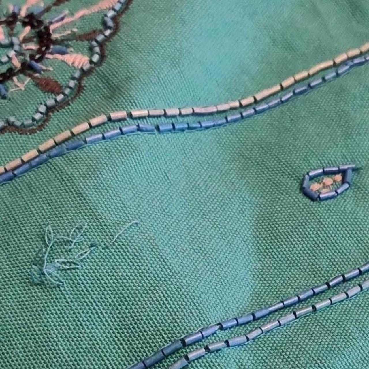 Zara Zara sz s Turquoise floral mini skirt glass beading sequins Size 26" / US 2 / IT 38 - 7 Thumbnail