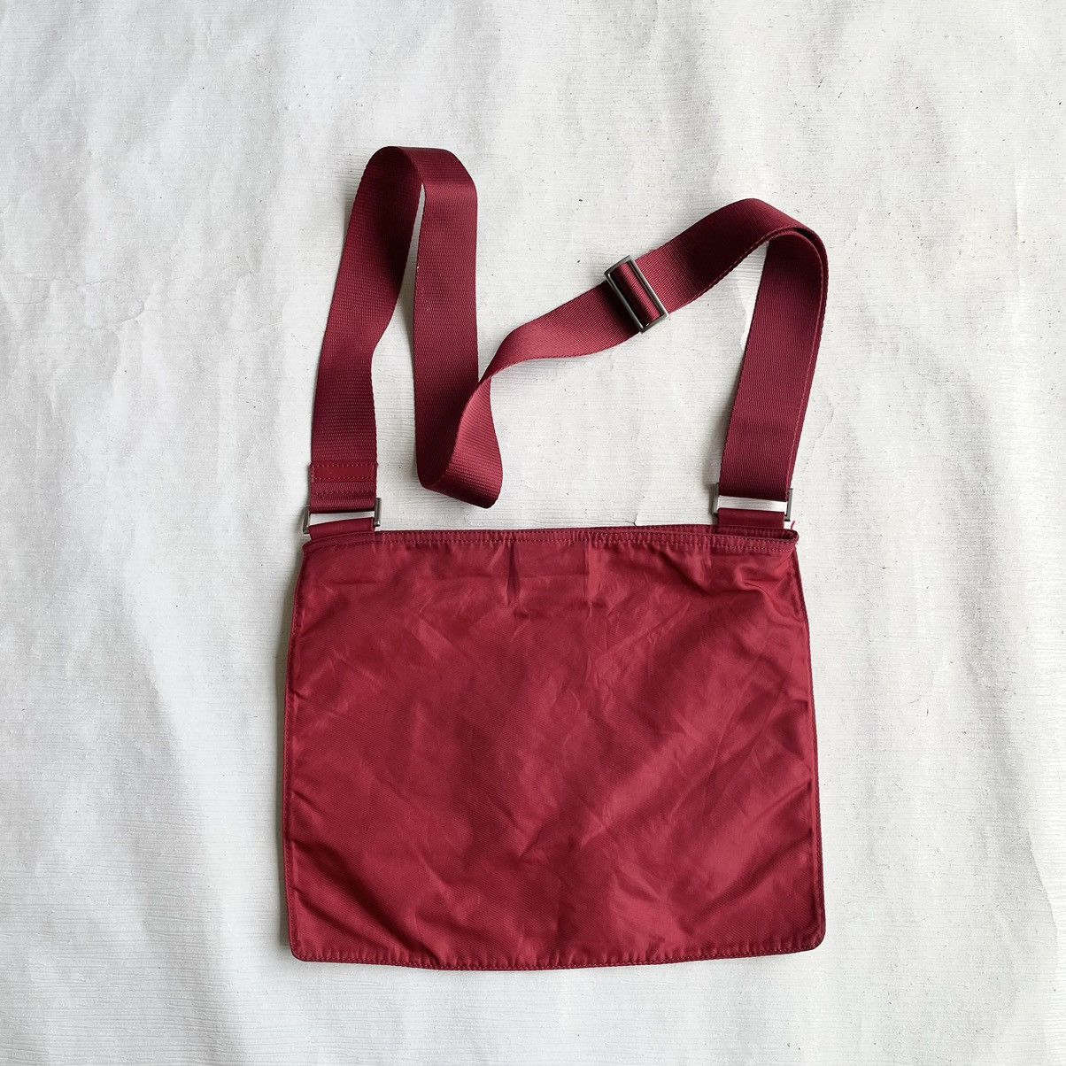 Prada Prada Red Tessuto Triangle Logo Nylon Crossbody Size ONE SIZE - 11 Thumbnail