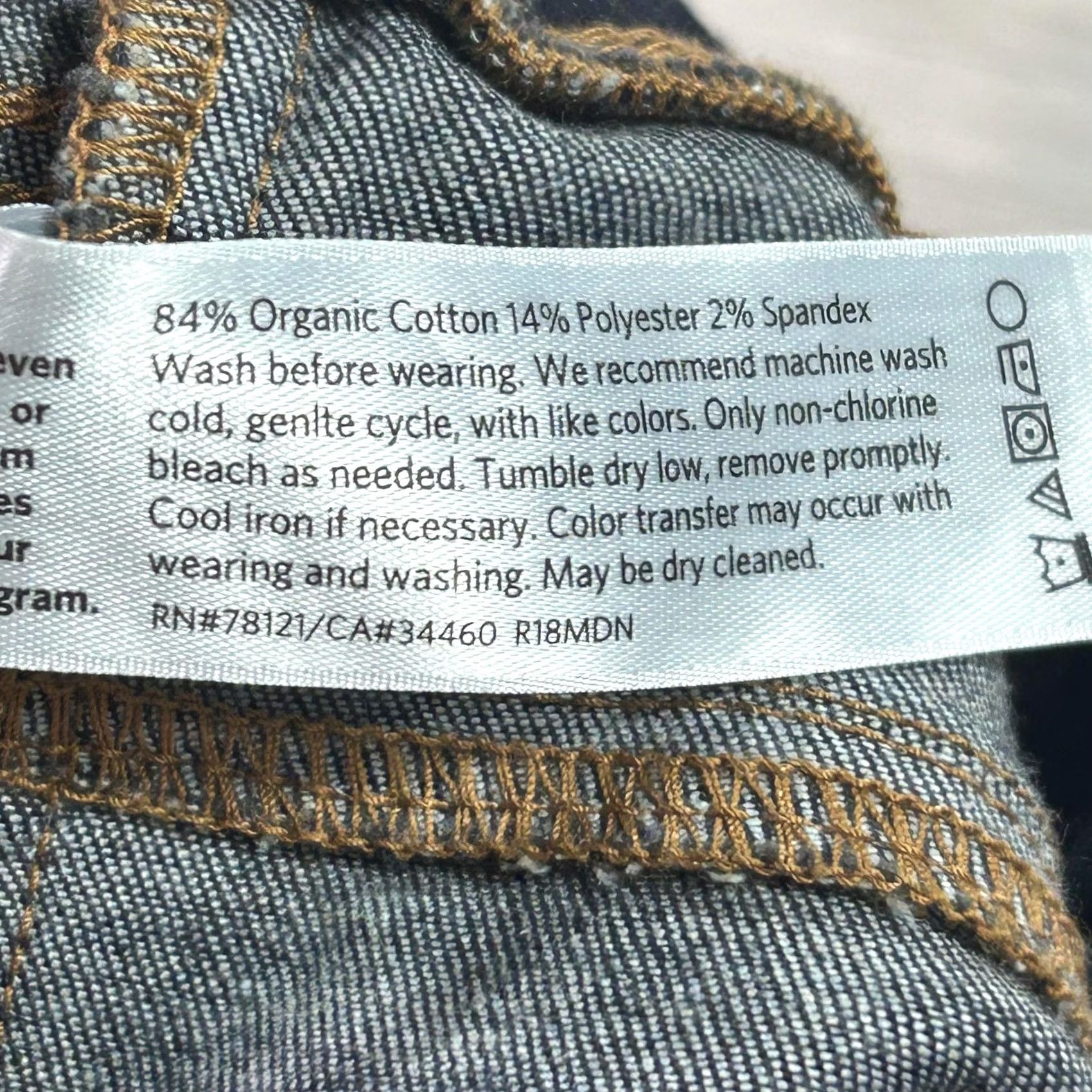 Eileen Fisher VINTAGE? No. Eileen Fisher Pants Womens XS Dark Wash Wide Leg Organic Cotton Denim High Rise Size 26" / US 2 / IT 38 - 6 Thumbnail