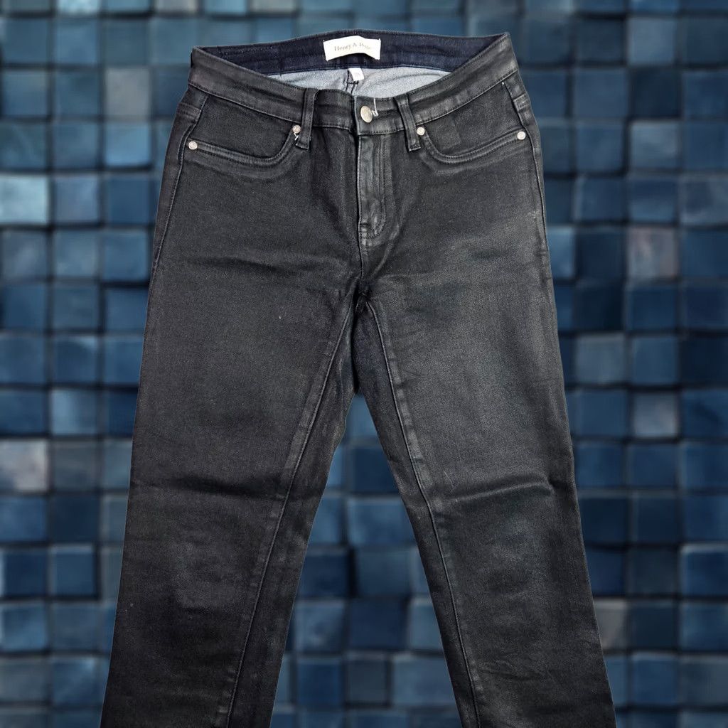 Vintage Henry & Belle Jeans Women Black Low Rise Skinny Size 28 Denim 5-Pocket Regular Rise Slim Fit Belted Stretch Machine Washable Vintage: No Size 28" / US 6 / IT 42 - 1 Thumbnail