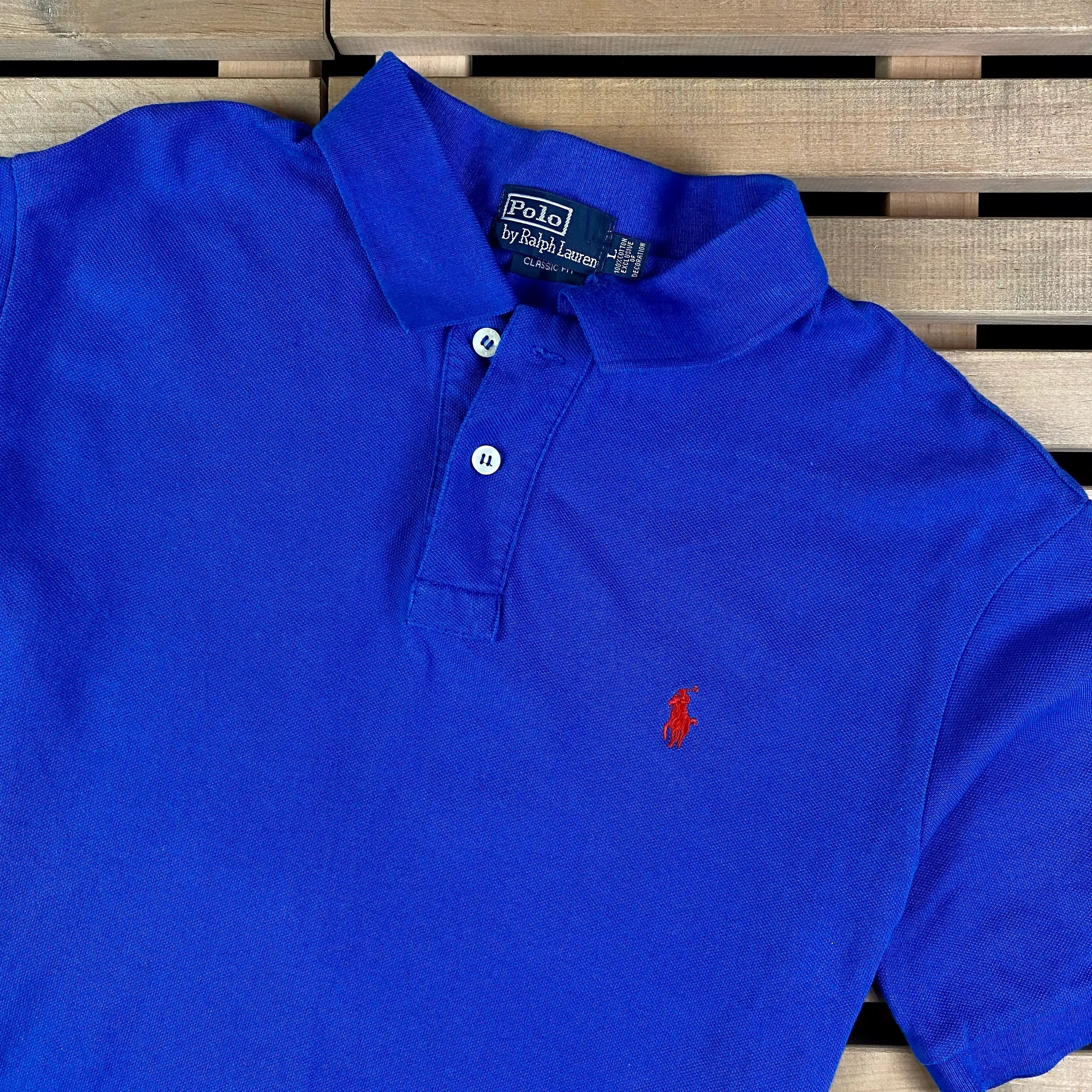 Polo Ralph Lauren × Ralph Lauren × Vintage Mens Polo T Shirt Ralph Lauren Vintage Size L Size US L / EU 52-54 / 3 - 2 Thumbnail