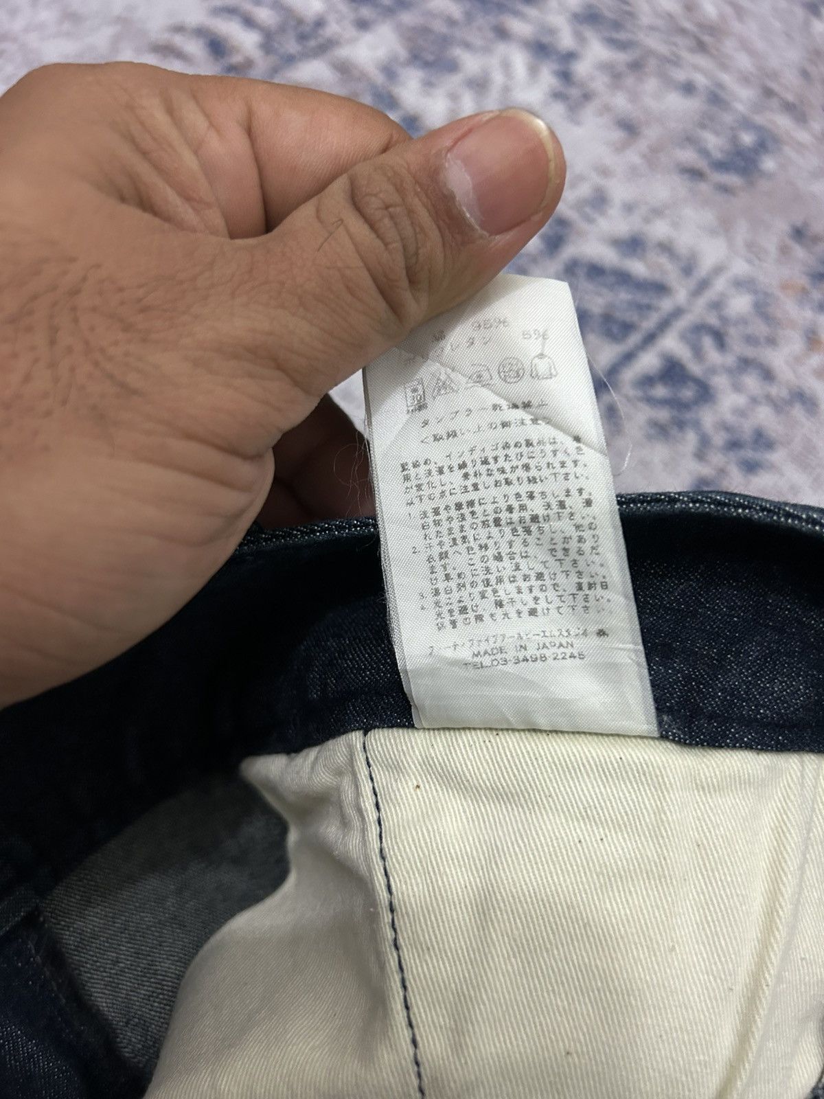 45rpm × Blue Blue Japan × Japanese Brand 45Rpm Japan Denim Crooped Pants Size US 31 - 10 Thumbnail