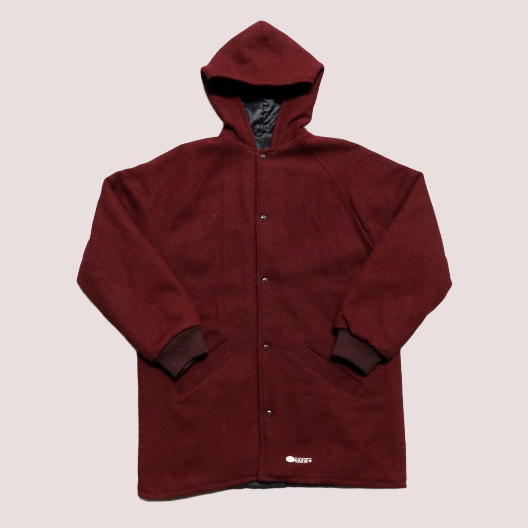 X-LARGE VINTAGE X-Large Los Angeles Wool Parka Jacket M Maroon Parka Mens Size US M / EU 48-50 / 2 - 1 Thumbnail