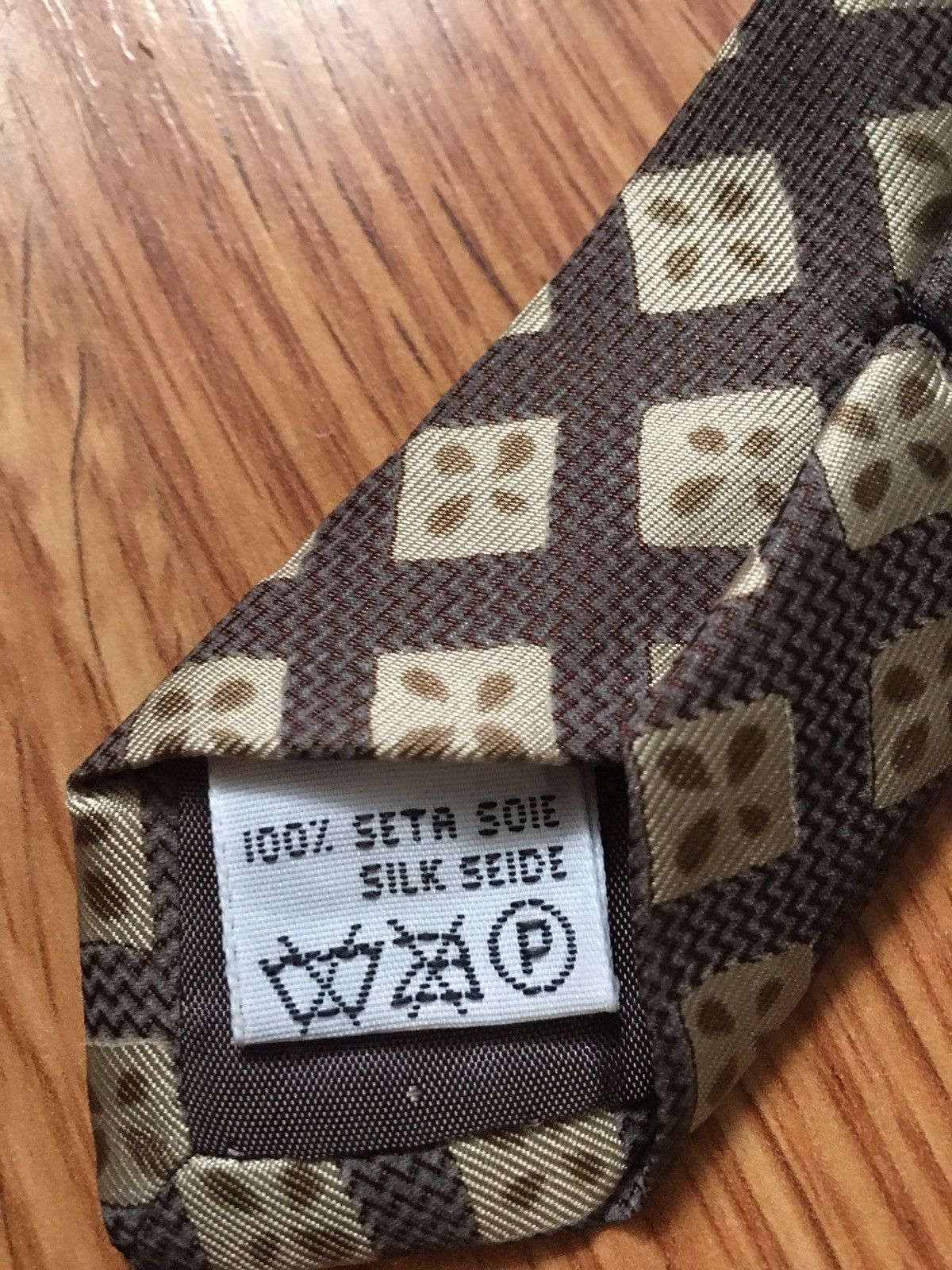 Valentino Valentino Cravatte Geometric Print Silk Mens Tie Size ONE SIZE - 7 Thumbnail