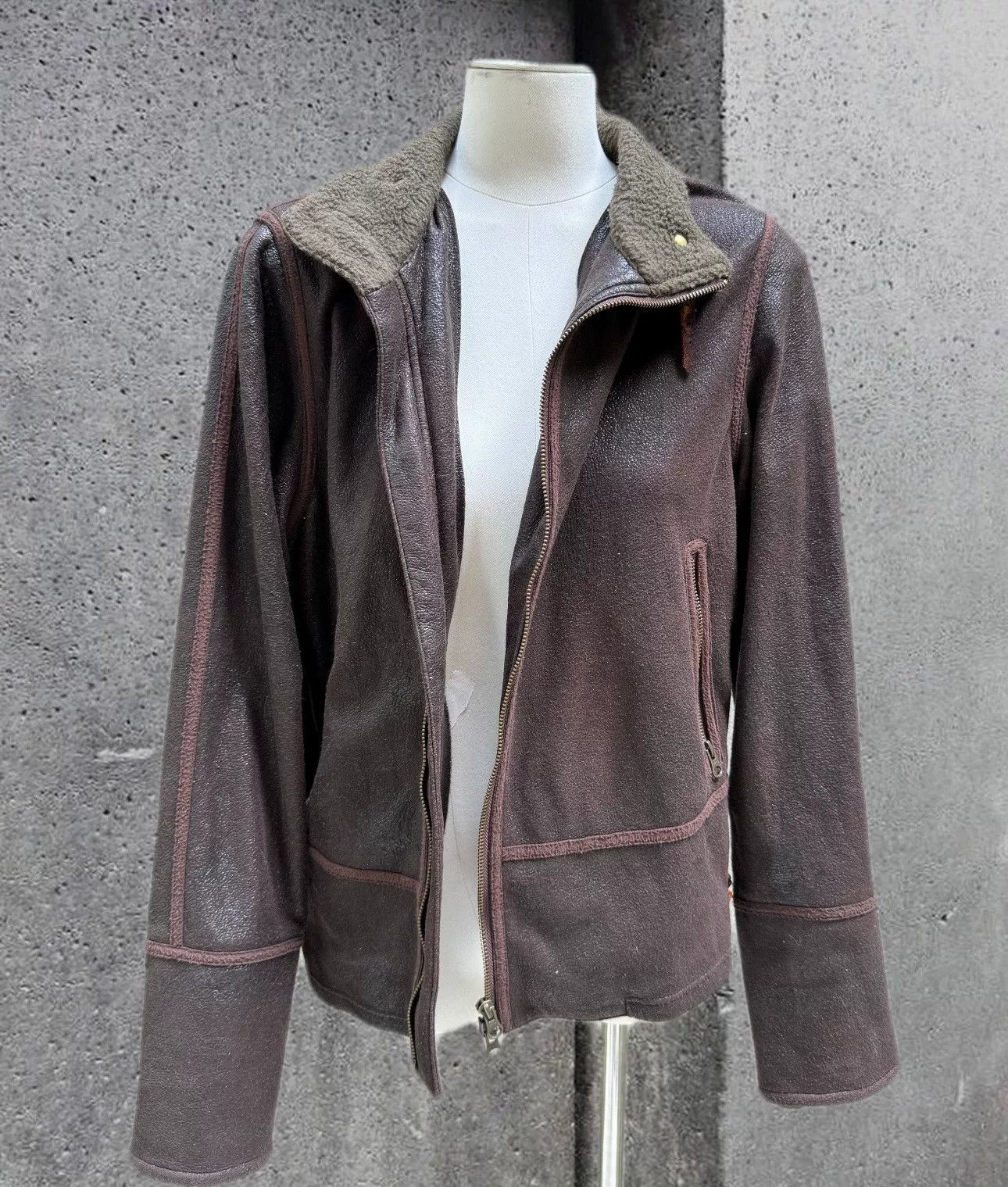 Share Spirit Homme Share Spirit Rust Western Fur Collar Coat Size US M / EU 48-50 / 2 - 4 Thumbnail