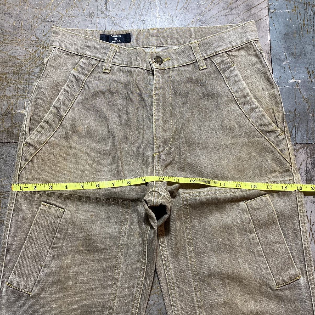 Designer Cabane De Zucca Double Knee Jeans Size US 30 / EU 46 - 13 Thumbnail
