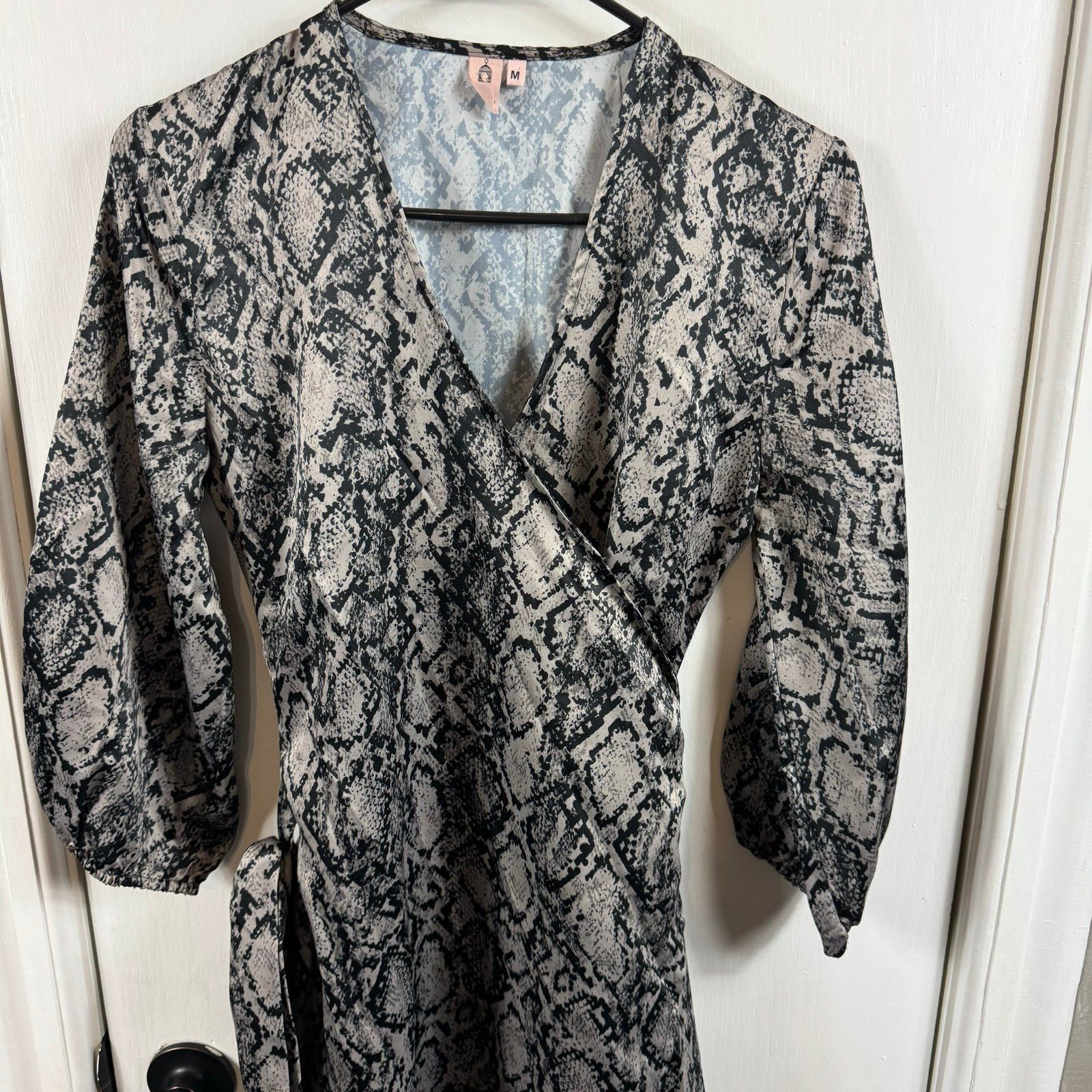 Becksondergaard Beck Sondergaard Snakey Alva Dress satin wrap style kimono Size M / US 6-8 / IT 42-44 - 4 Thumbnail