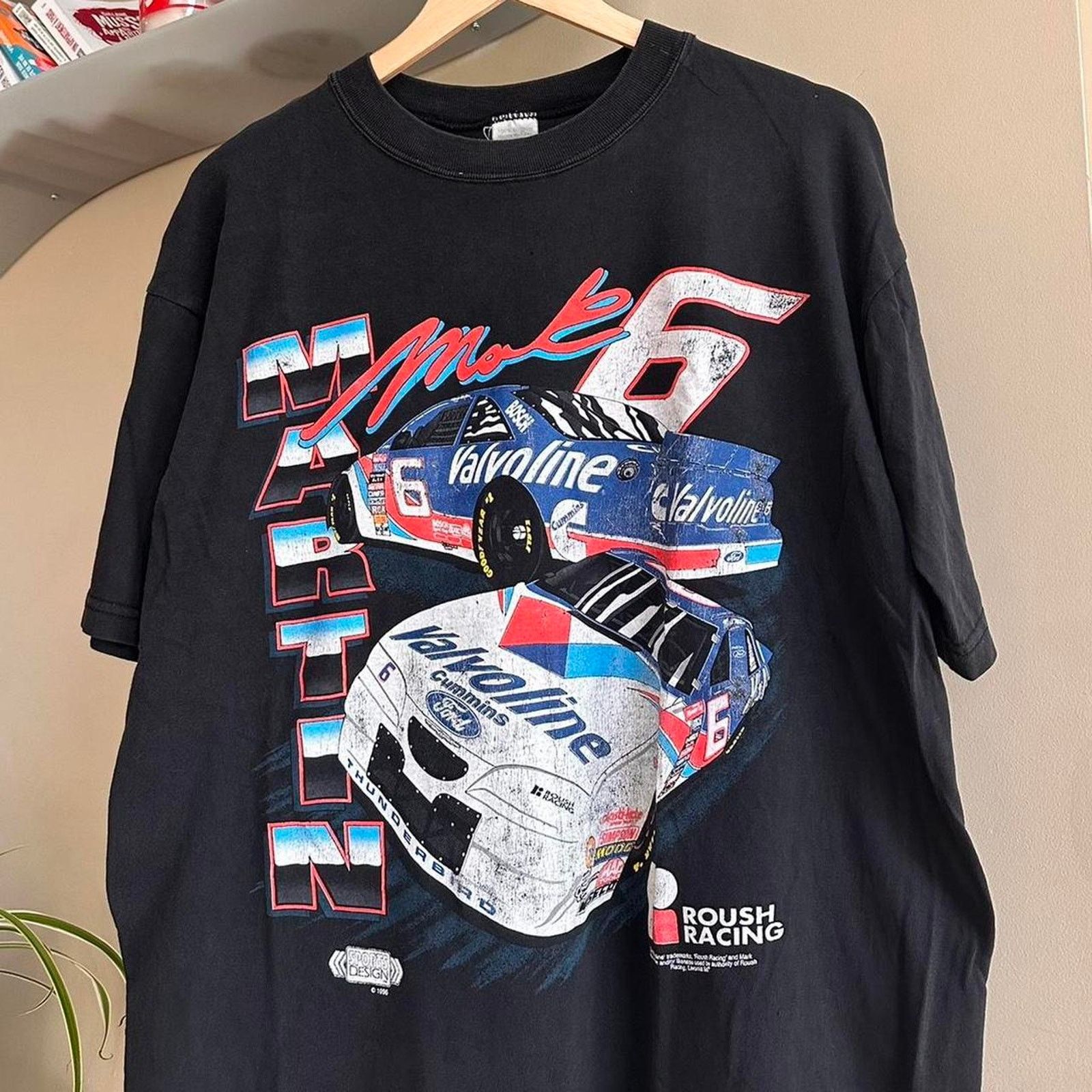NASCAR × Vintage Vintage 1996 Mark Martin NASCAR Shirt Size US M / EU 48-50 / 2 - 2 Thumbnail
