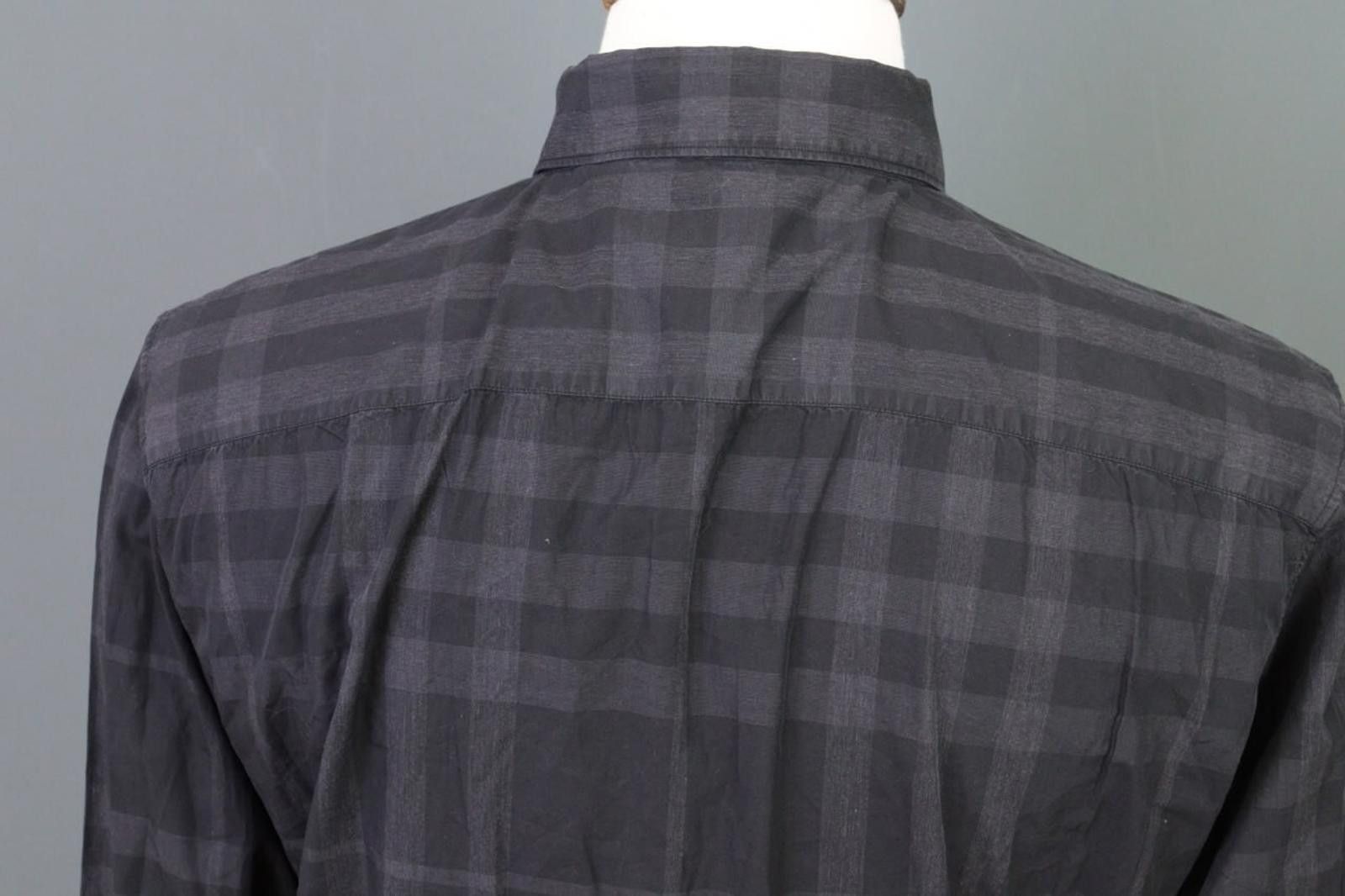 Designer Burberry London Gray Nova Check Button Down Shirt Size XL Size US XL / EU 56 / 4 - 10 Thumbnail
