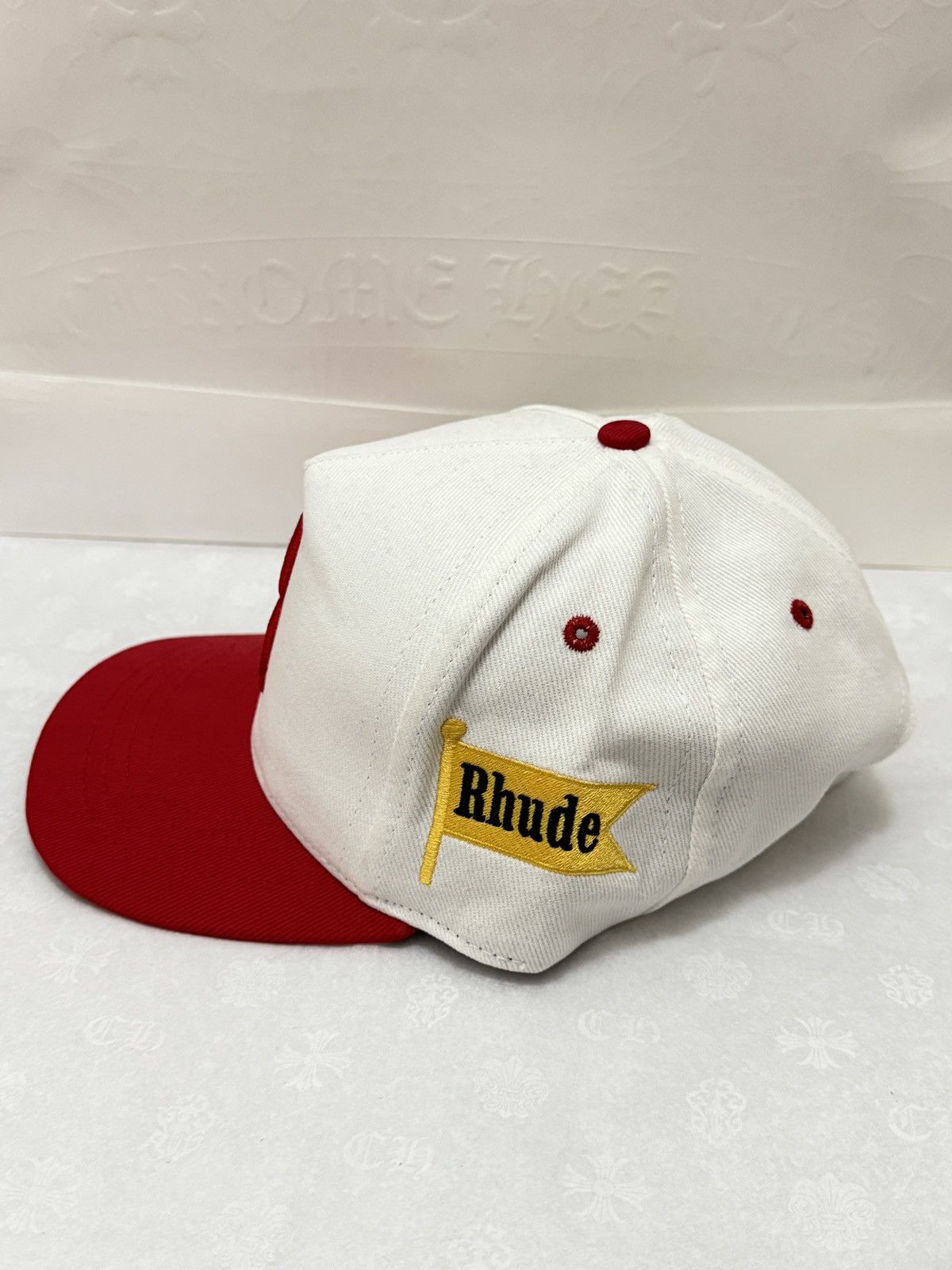 Rhude Rhude Trucker Hat Racing White/Red Size ONE SIZE - 2 Thumbnail