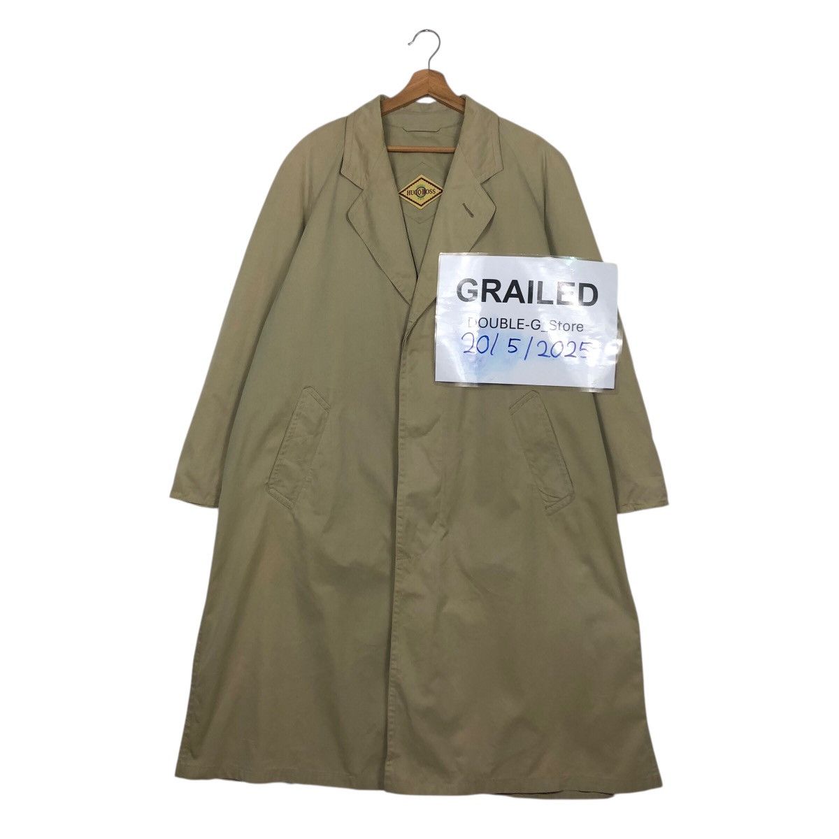 Hugo Boss Vintage Hugo Boss Utility Trench — Clean Beige Drape Size US M / EU 48-50 / 2 - 1 Thumbnail