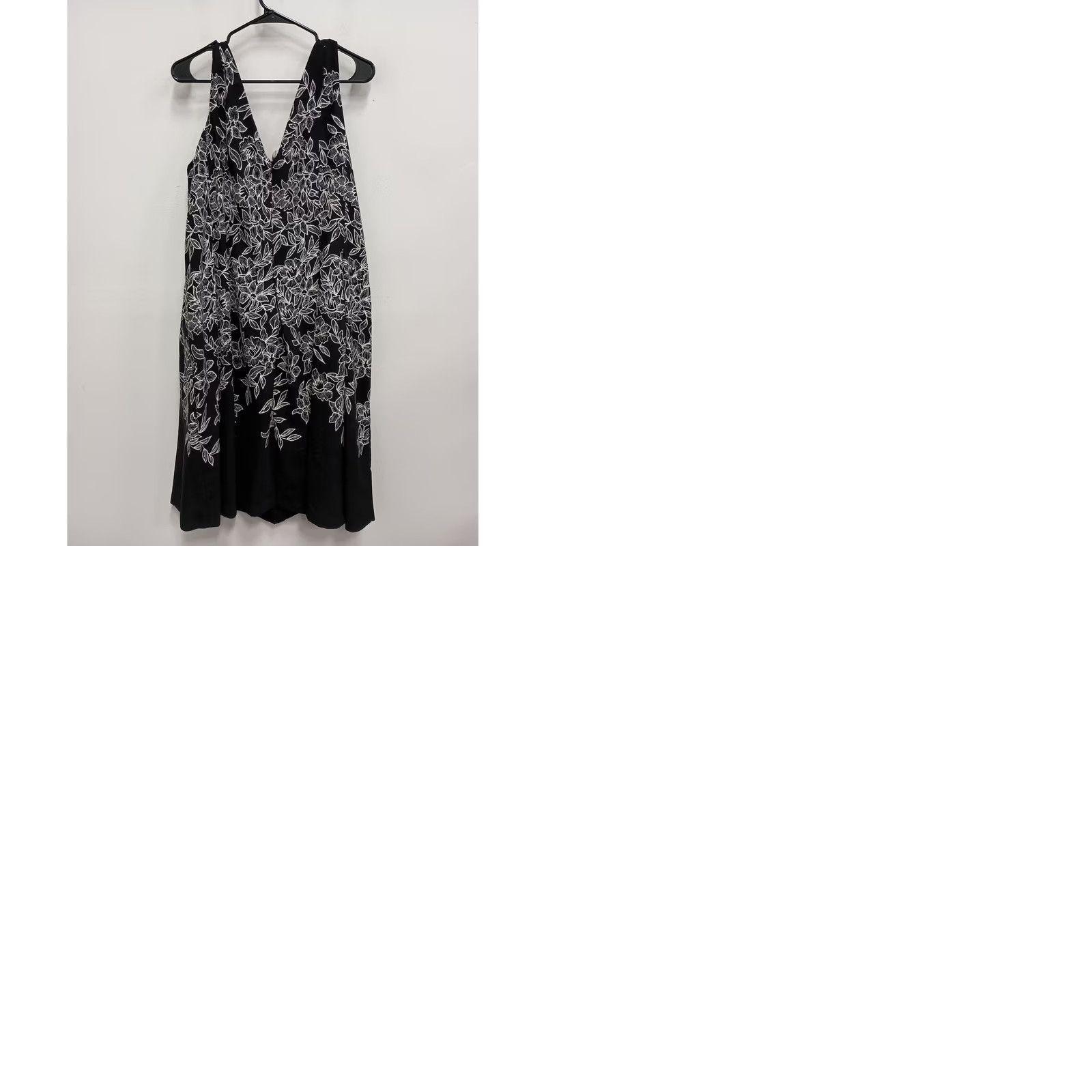 Ralph Lauren Lauren Ralph Lauren Dress Womens 18W Black Floral Sleeveless Midi Timeless Size XXL / US 16-18 / IT 52-54 - 9 Thumbnail