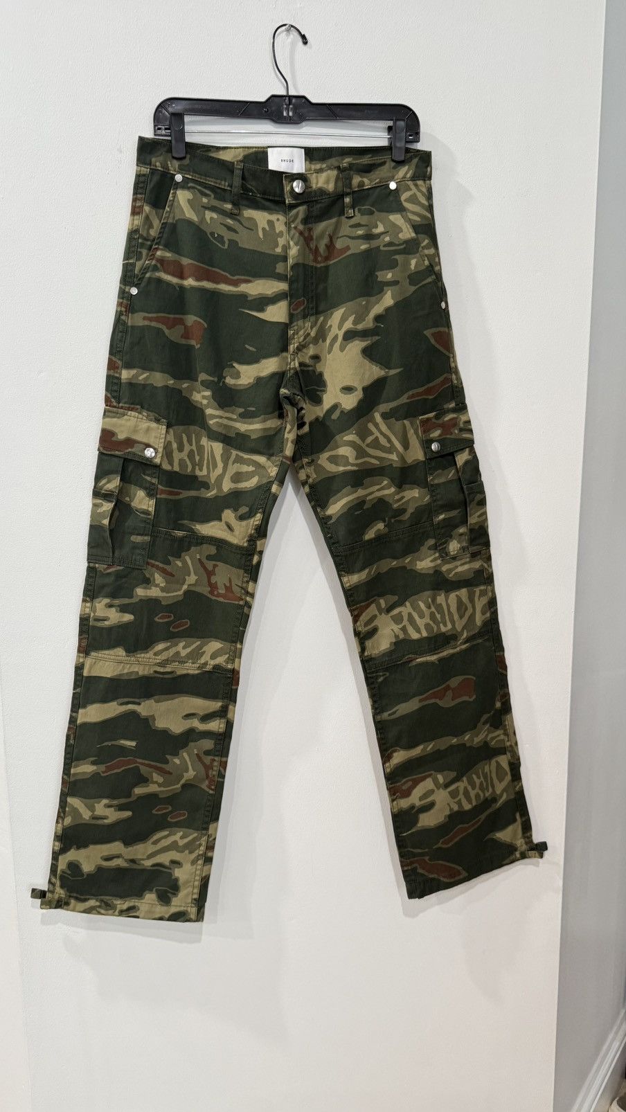 Rhude Rhude Tiger Camo Cargo Pant 'Green' - FW23PA21320 Size S NWT Size US 30 / EU 46 - 1 Thumbnail