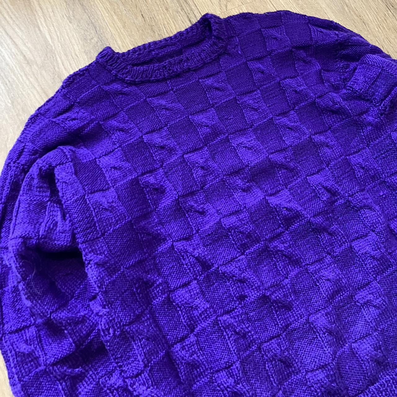 Other Purple vintage Wool Handmade 90s 80s knit Size US S / EU 44-46 / 1 - 2 Thumbnail