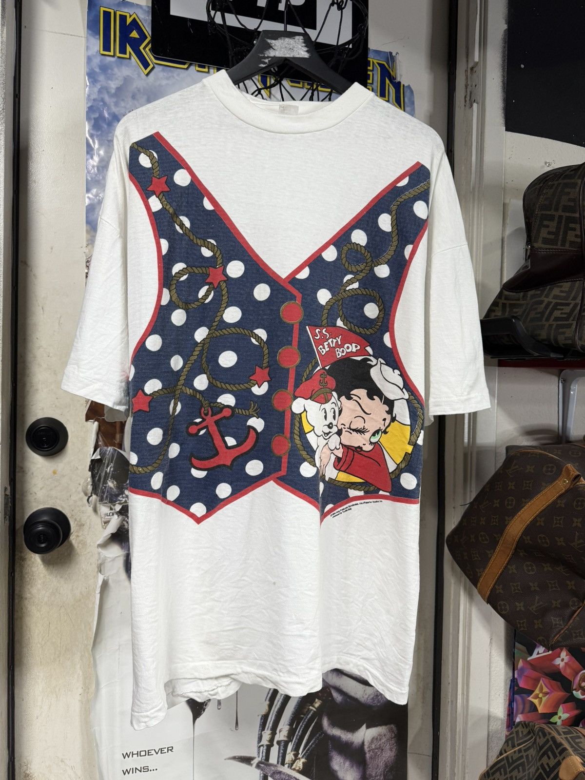 Vintage Vintage 90’s Betty Boop Sailor T-Shirt Vtg Adult Size 2XL Size US XXL / EU 58 / 5 - 1 Thumbnail